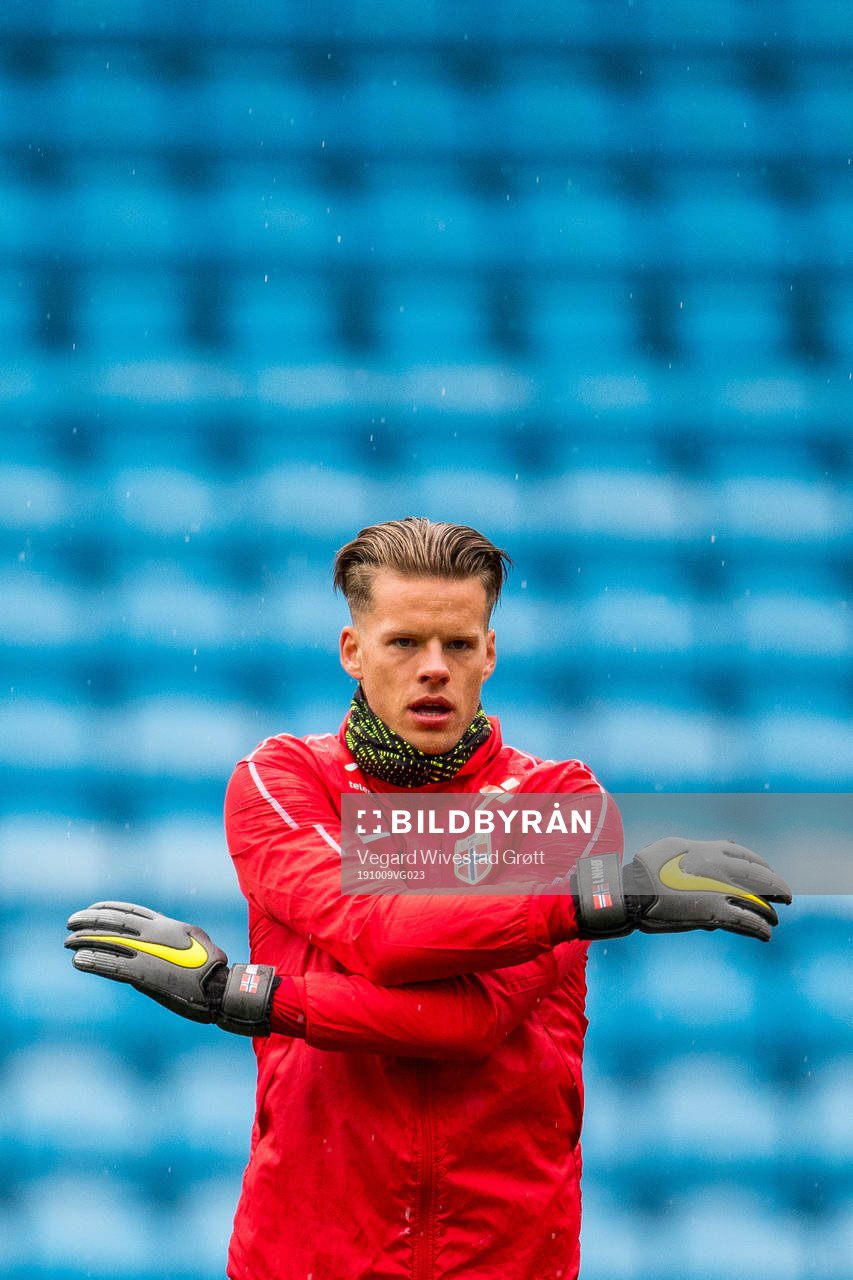 Goalkeeper Ørjan Nyland of Norway