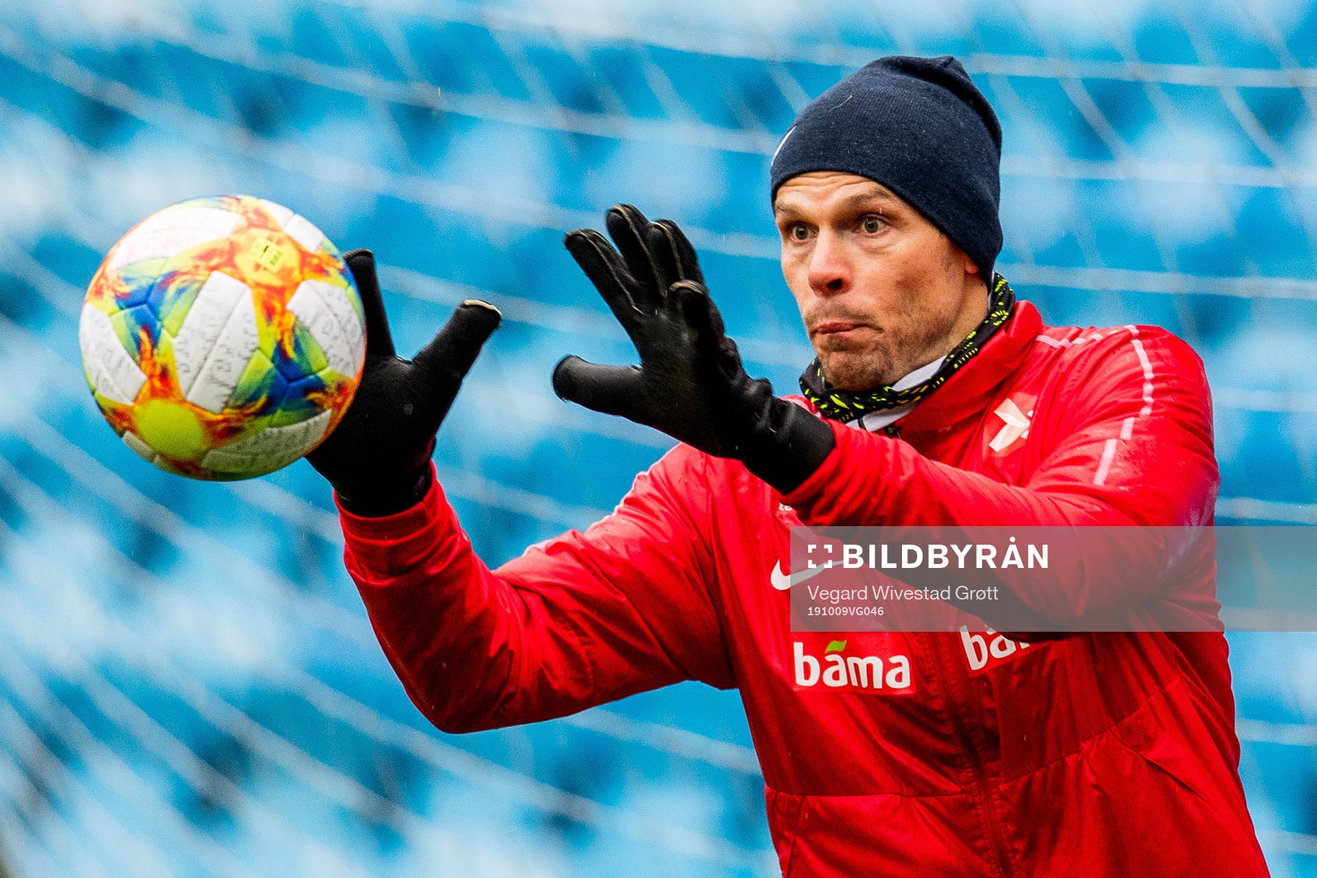 Goalkeeper Rune Almenning Jarstein of Norway