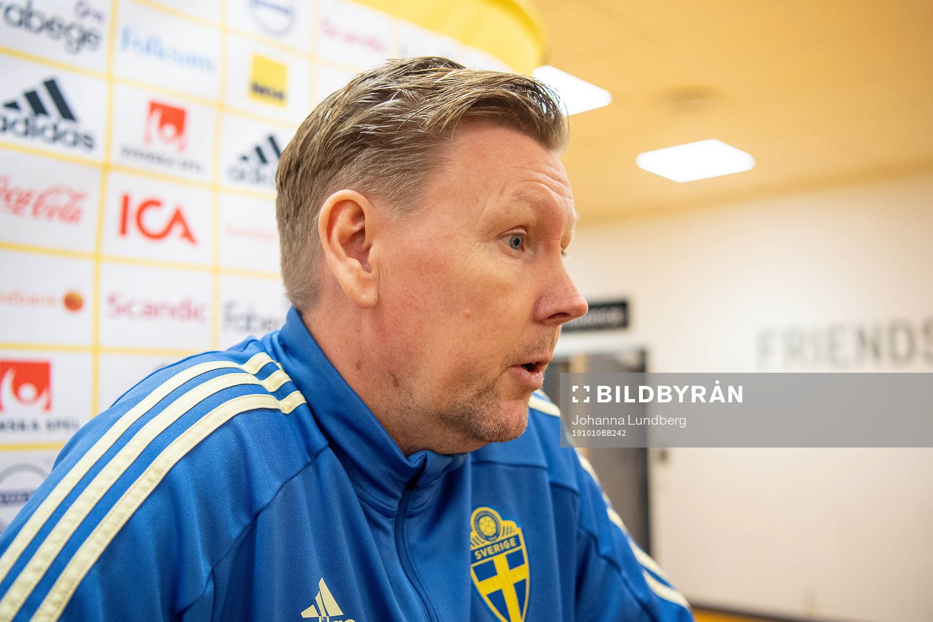 Assistant coach Peter Wettergren of the Swedish national