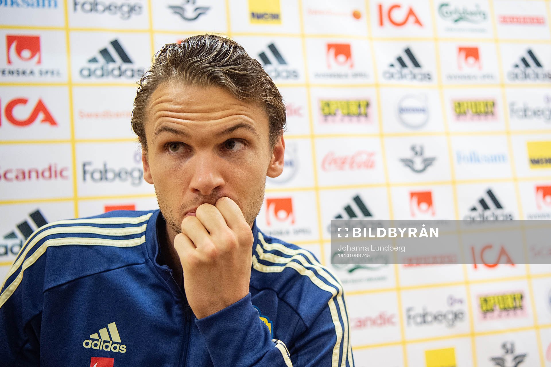 Albin Ekdal of the Swedish national football team