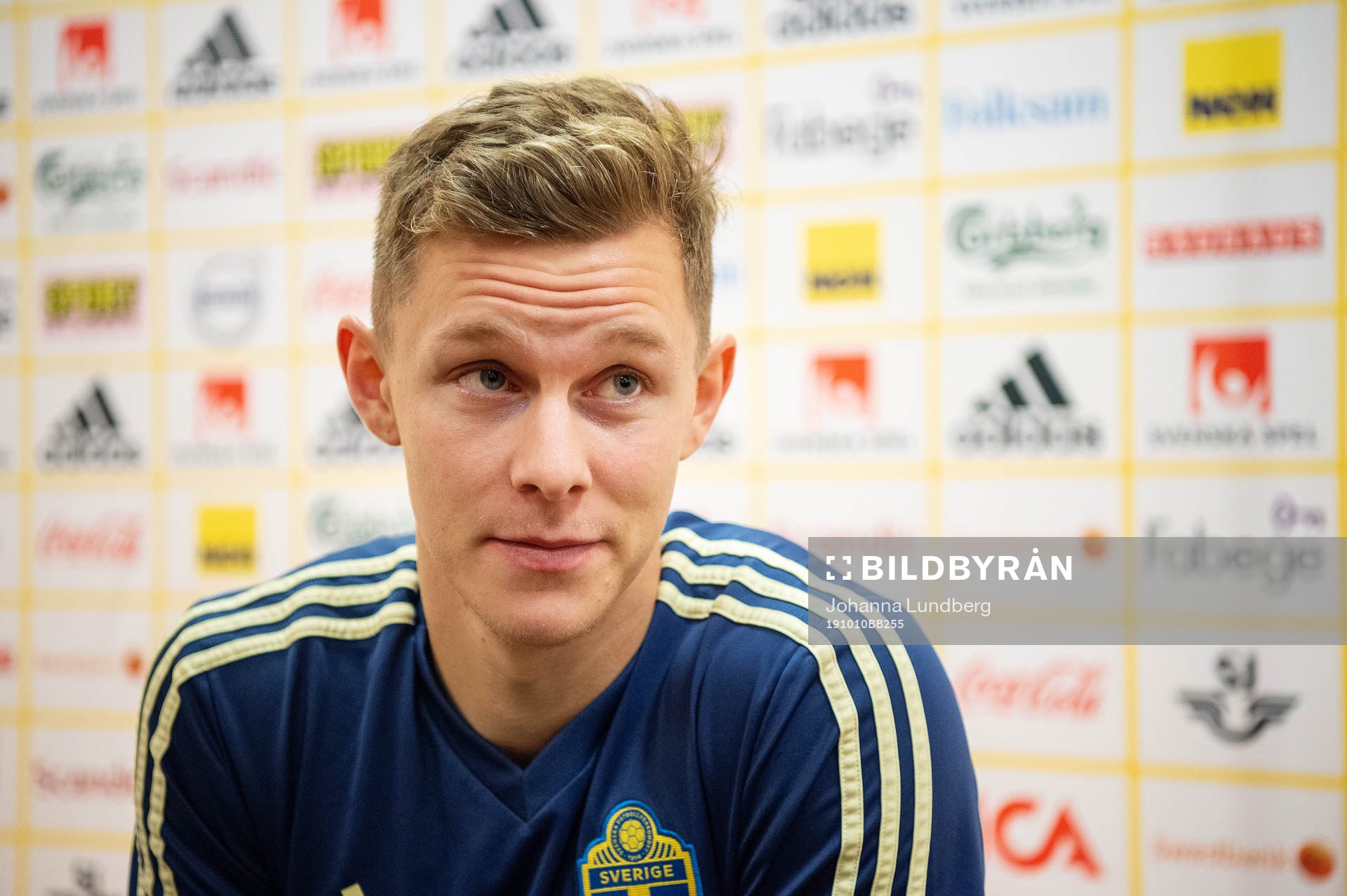 Emil Krafth of the Swedish national football team