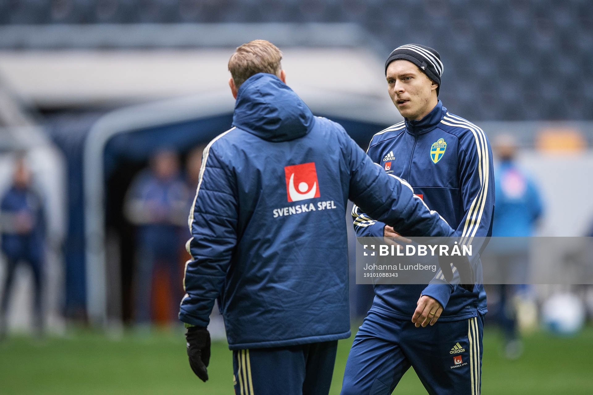 Victor Nilsson Lindelöf and assistant coach Peter