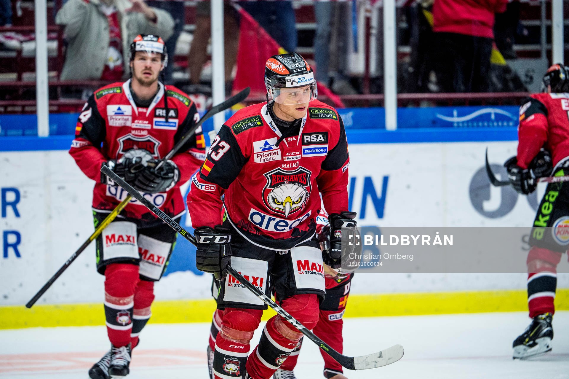 Malmö Redhawks Christoffer Forsberg deppar med