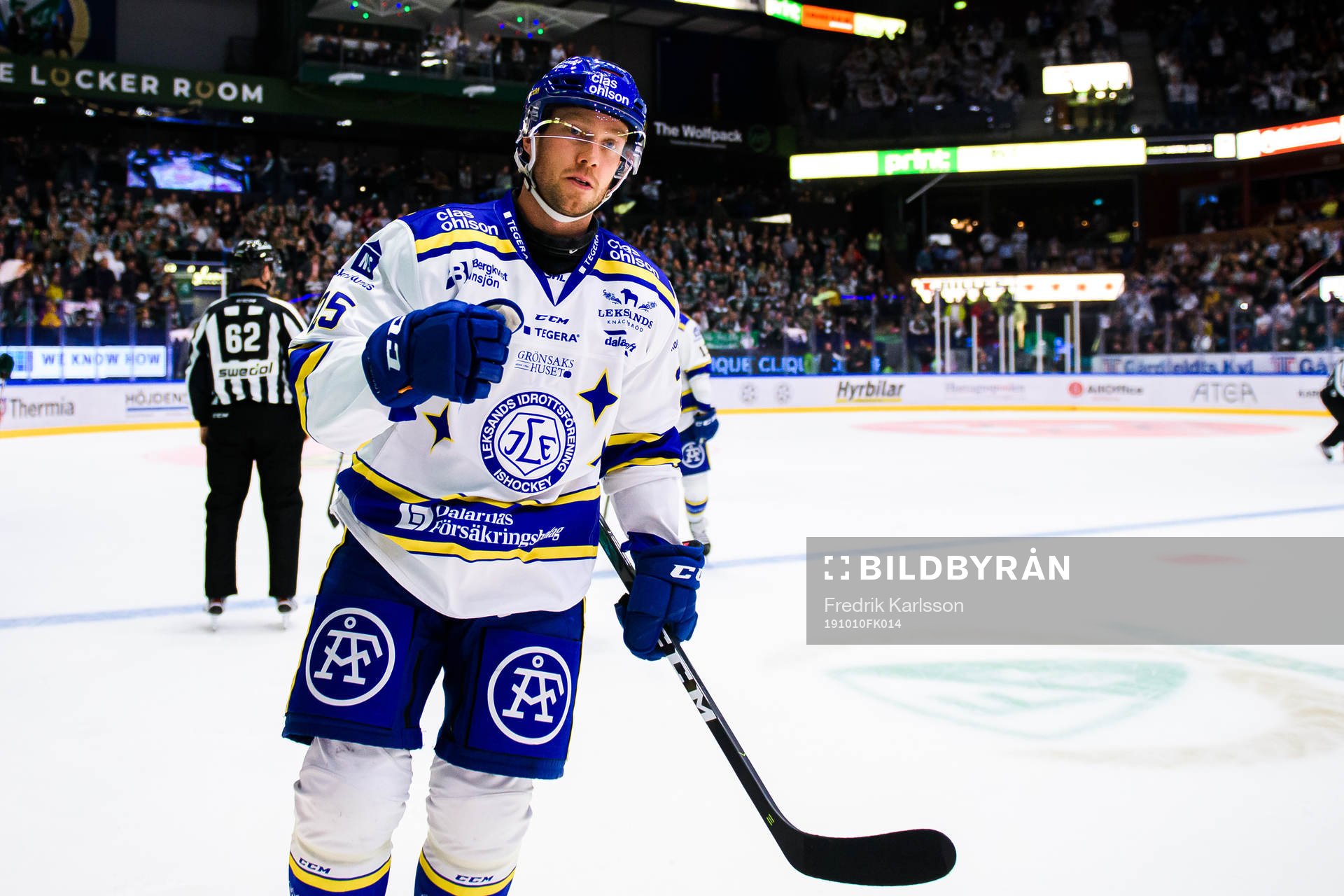 Leksands Linus Persson jublar