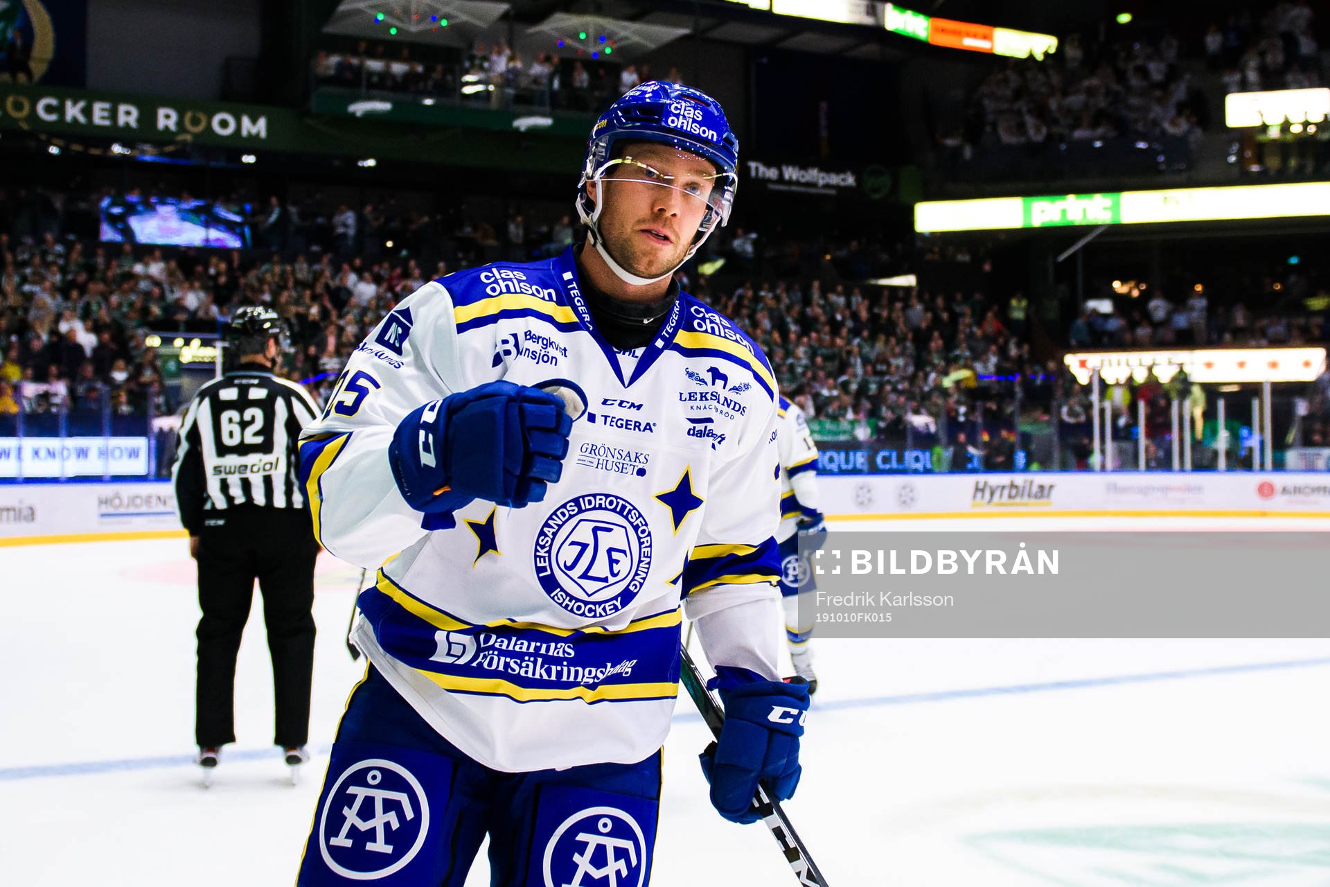 Leksands Linus Persson jublar