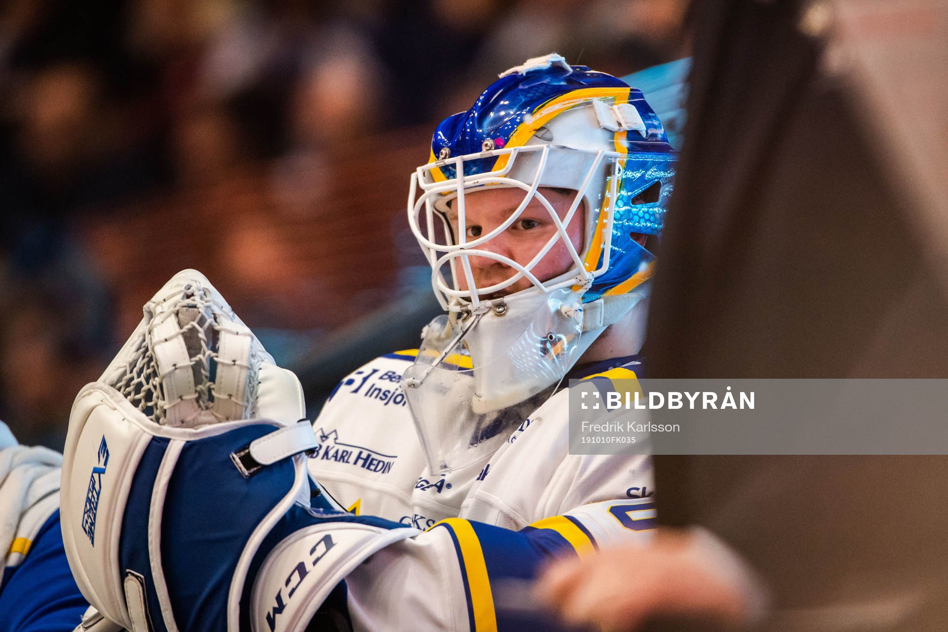 Leksands målvakt Janne Juvonen deppar