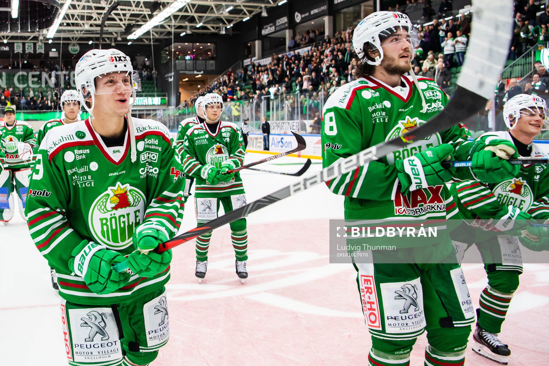 Rögles Daniel Bertov och Dennis Everberg jublar