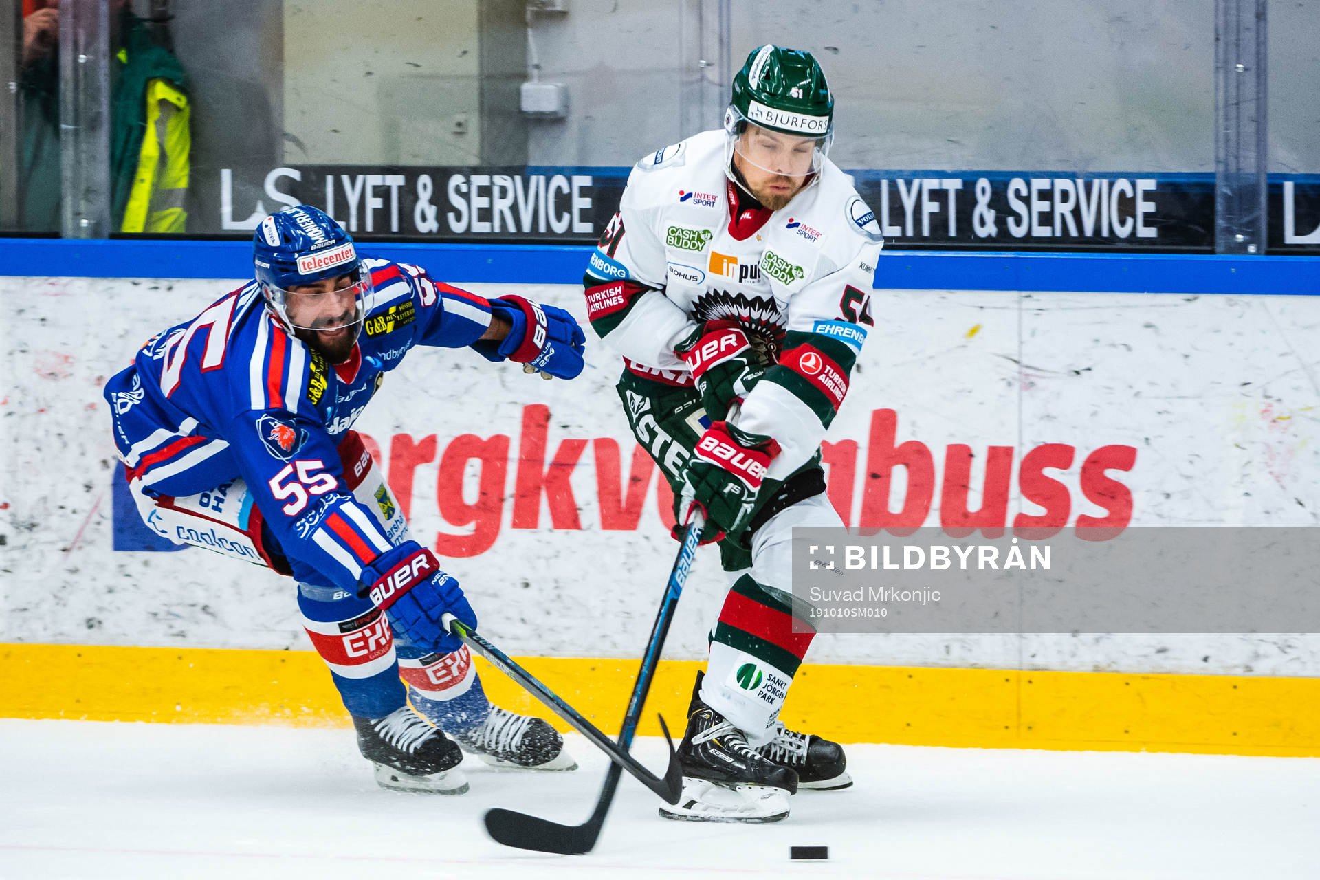 Oskarshamns Johan Alm och Frölundas Mats Rosseli Olsen