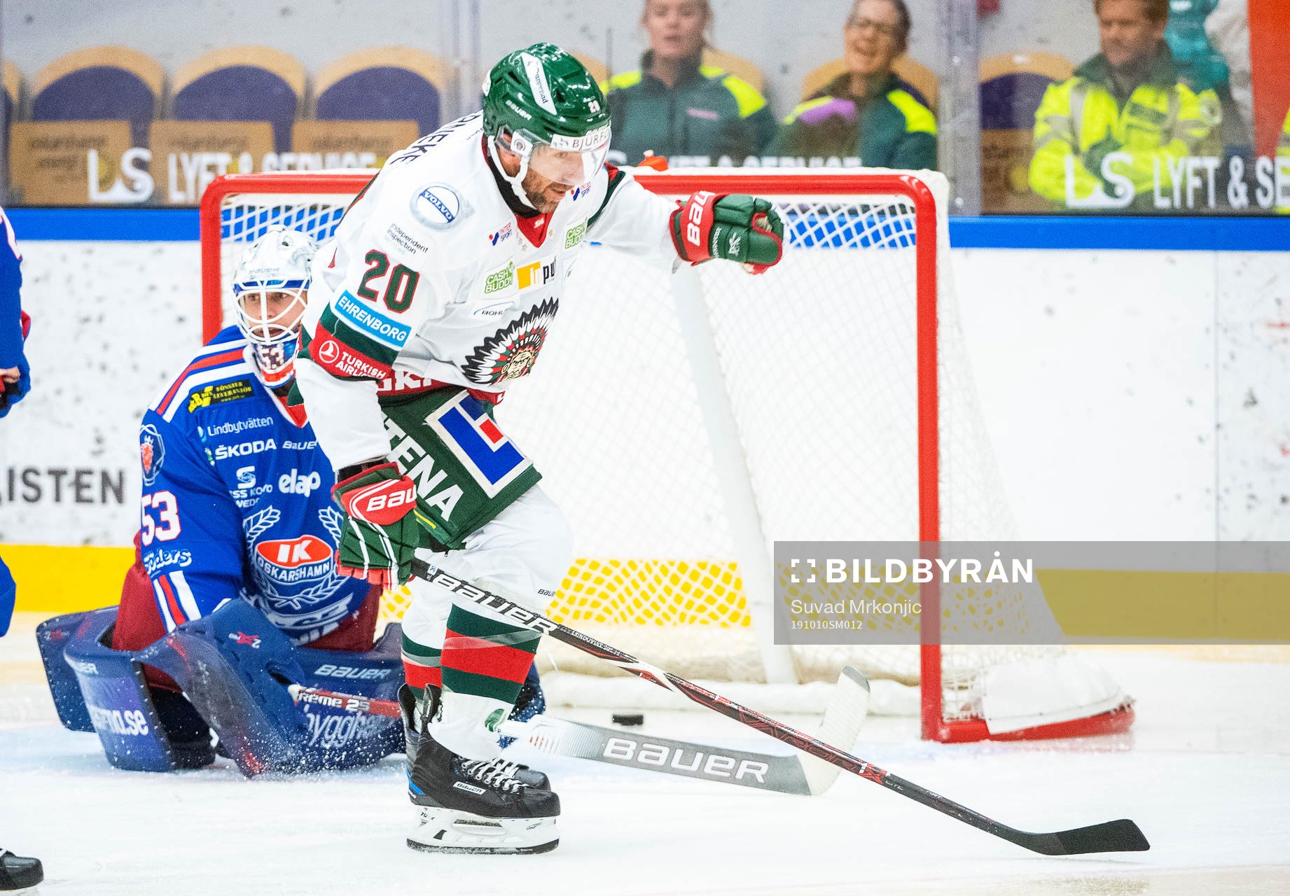 Frölundas Joel Lundqvist jublar