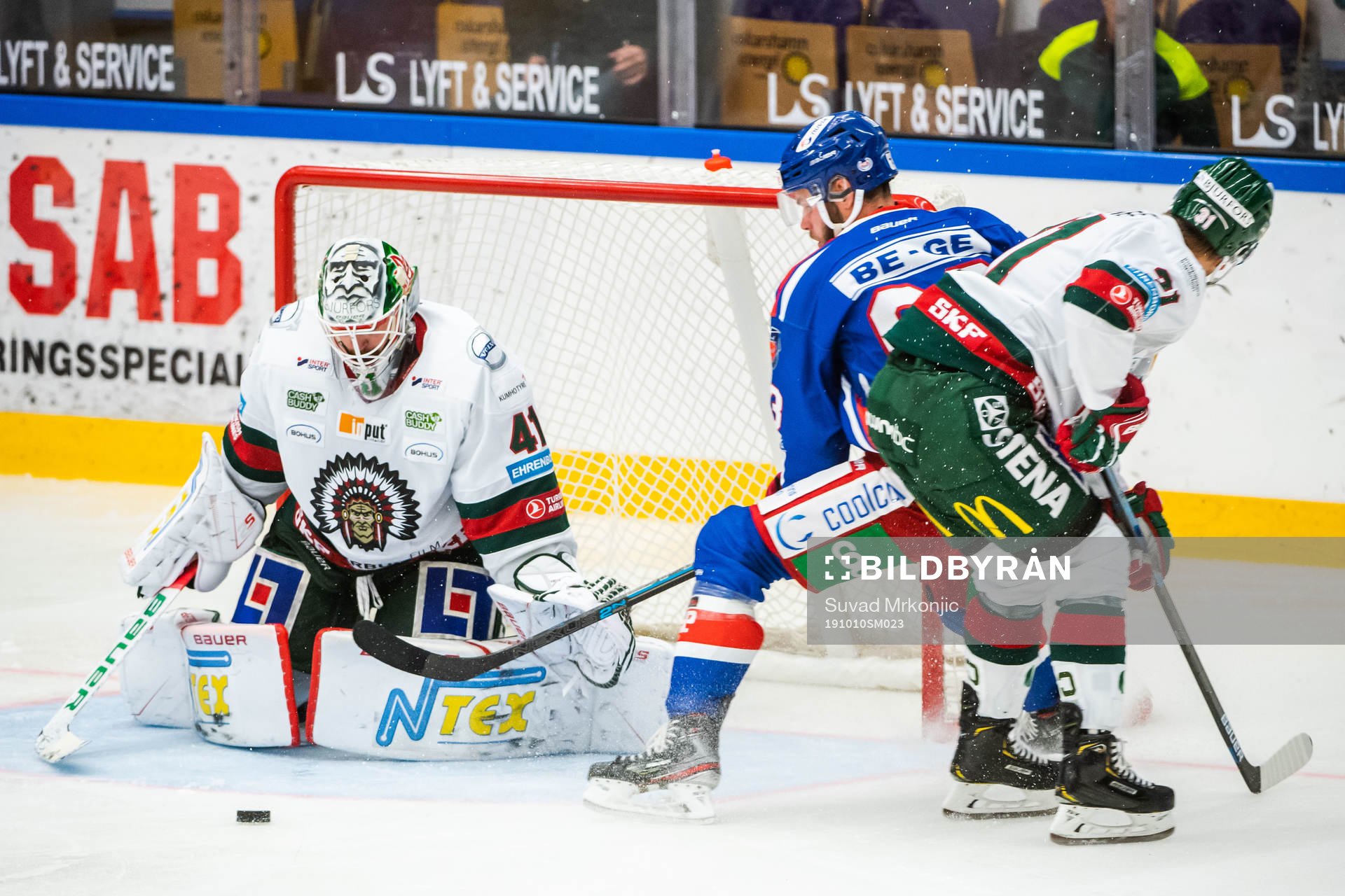 Frölundas målvakt Niklas Rubin