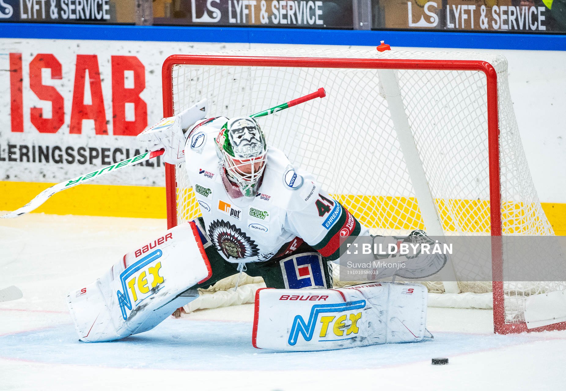 Frölundas målvakt Niklas Rubin