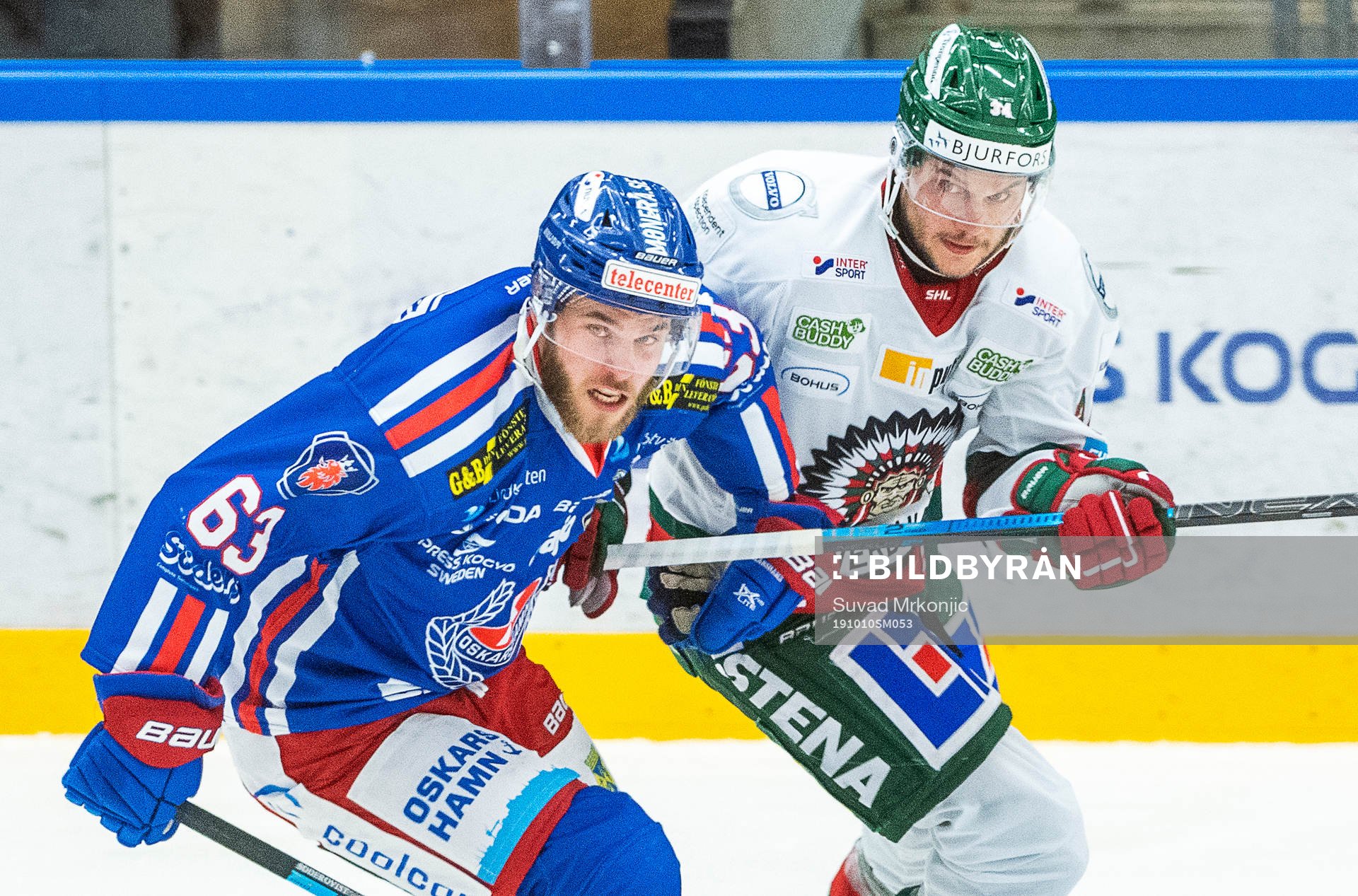 Oskarshamns Robin Söderqvist och Frölundas Theodor