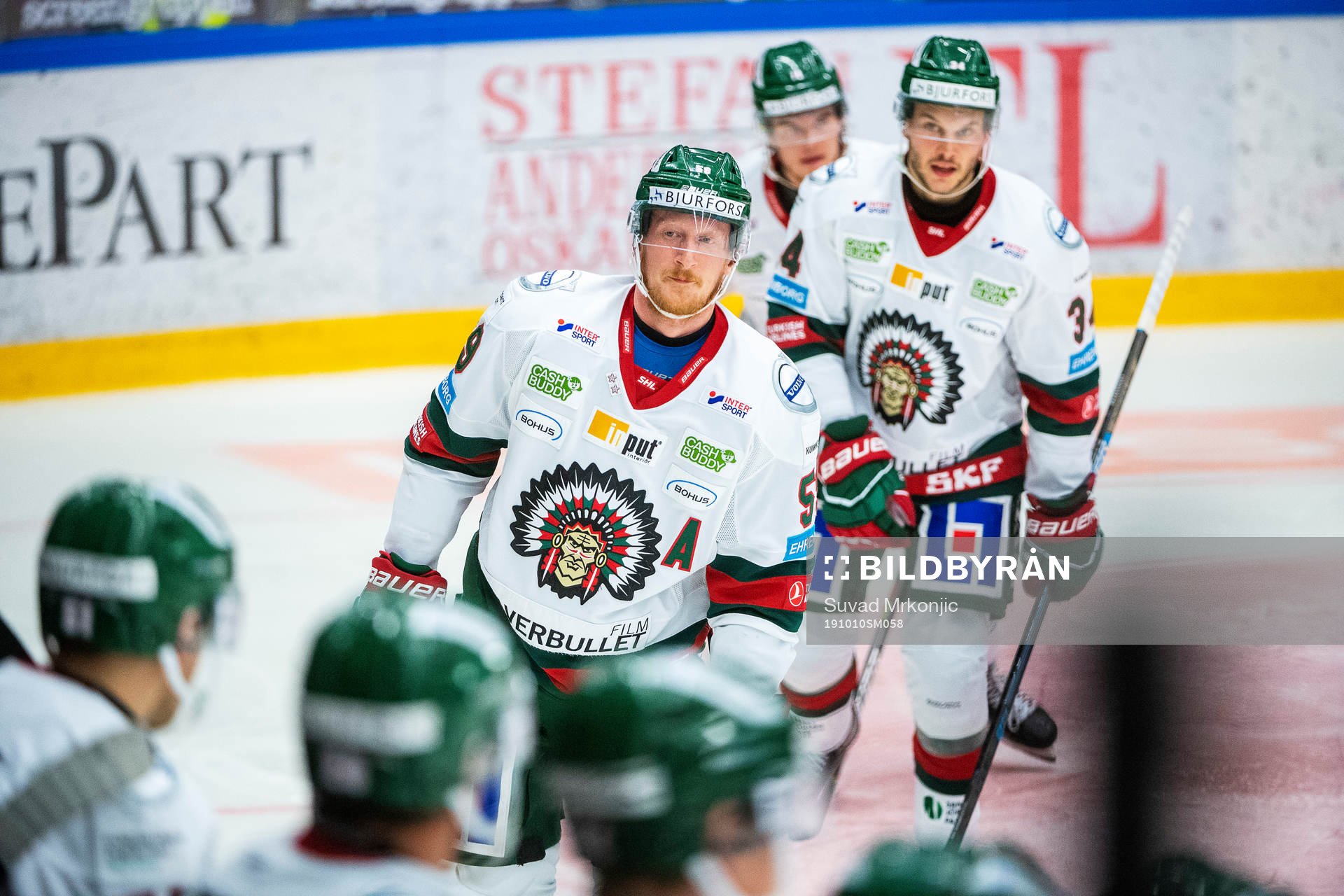 Frölundas Simon Hjalmarsson jublar