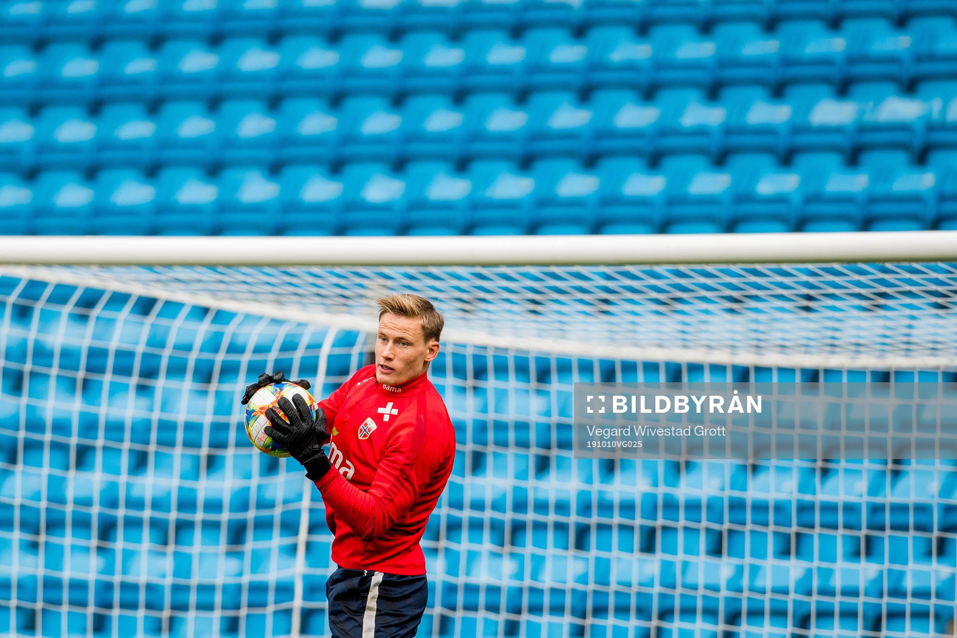 Goalkeeper Sondre Rossbach of Norway