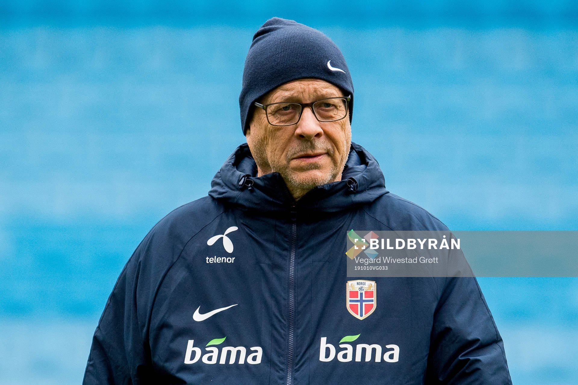 Lars Lagerbäck, head coach of Norway