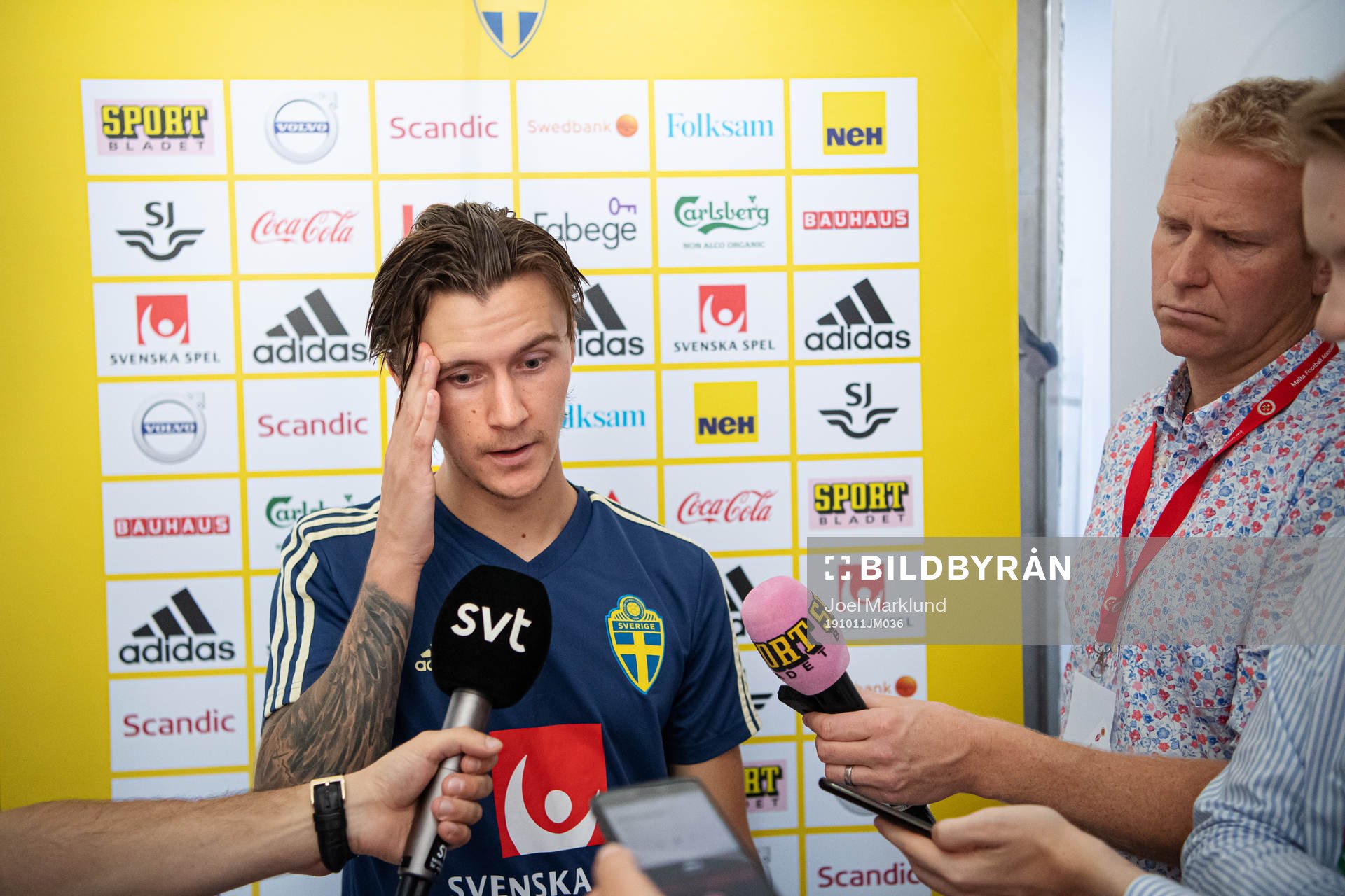 Kristoffer Olsson of the Swedish national football team is