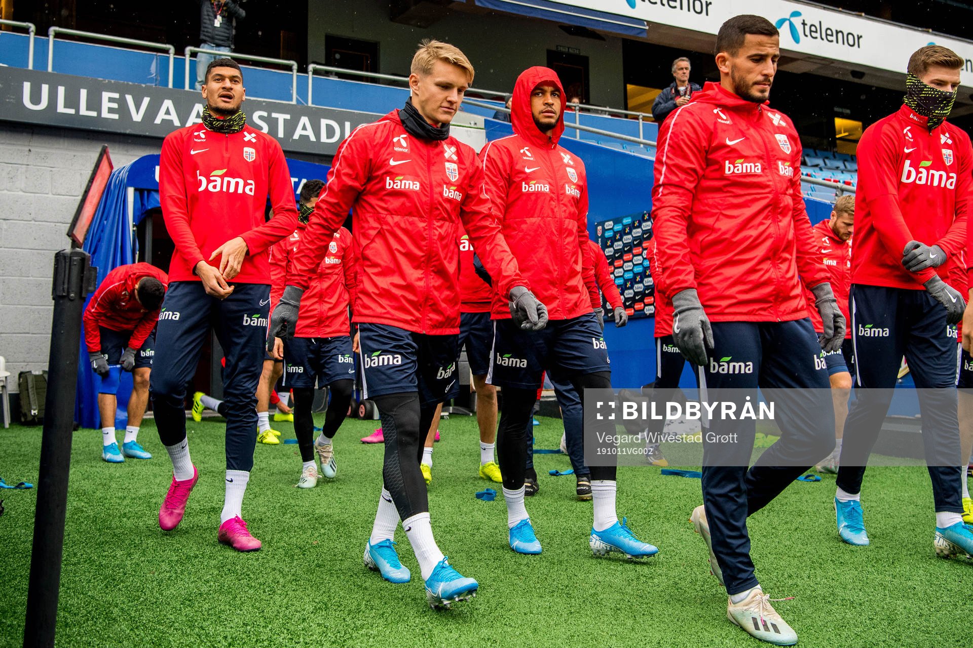 Martin Ødegaard and Joshua King of Norway