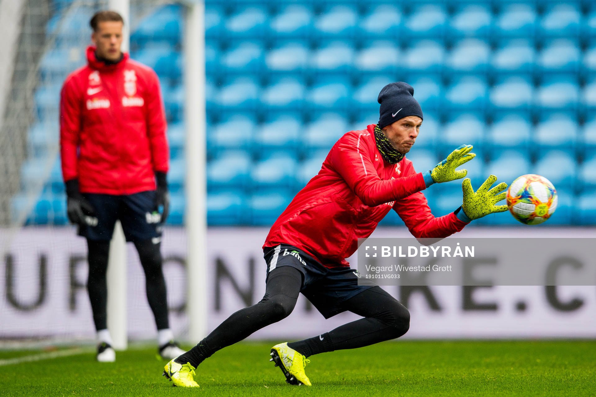 Goalkeeper Rune Almenning Jarstein of Norway