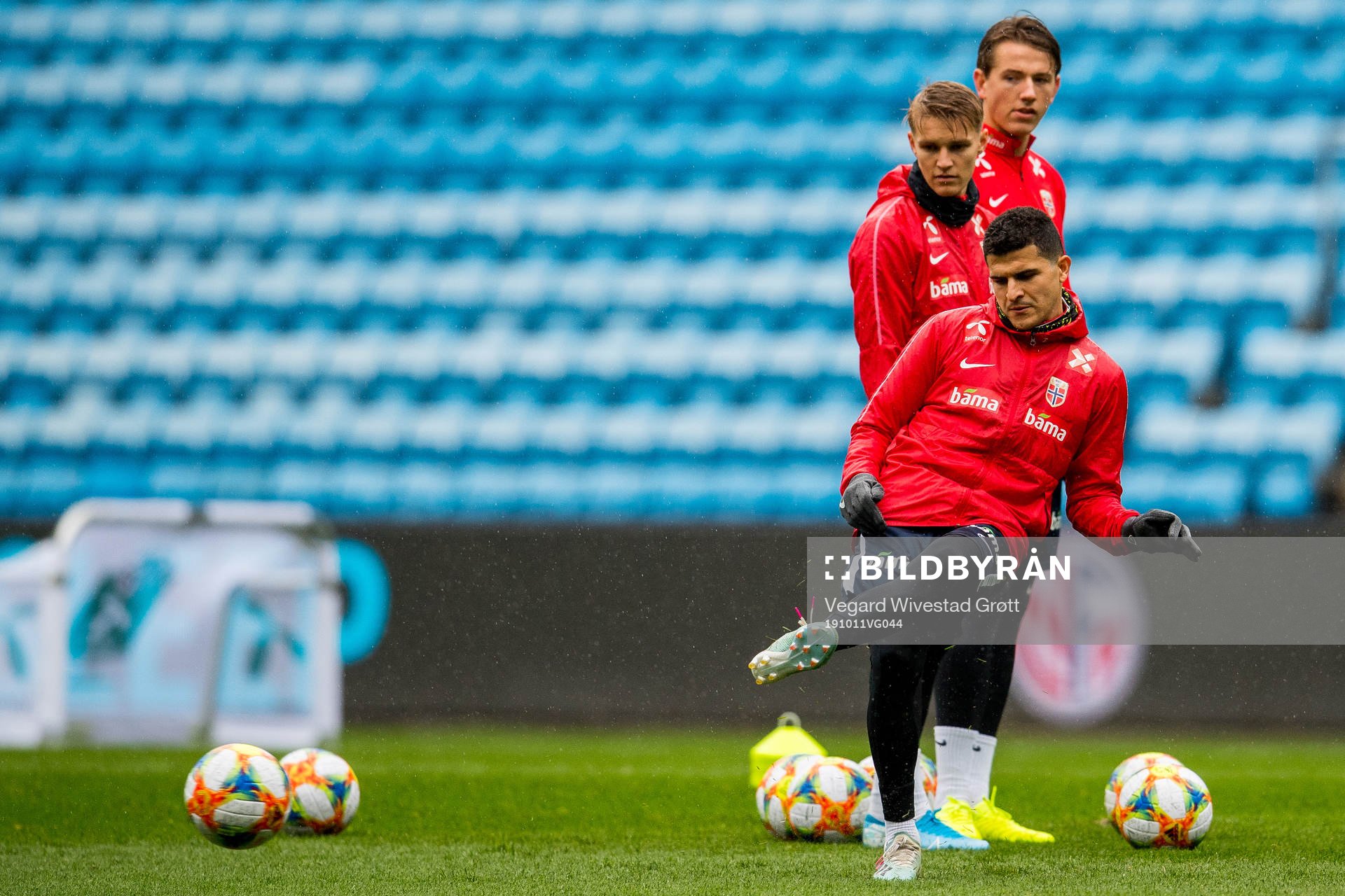 Tarik Elyounoussi, Martin Ødegaard and Sander Berge of