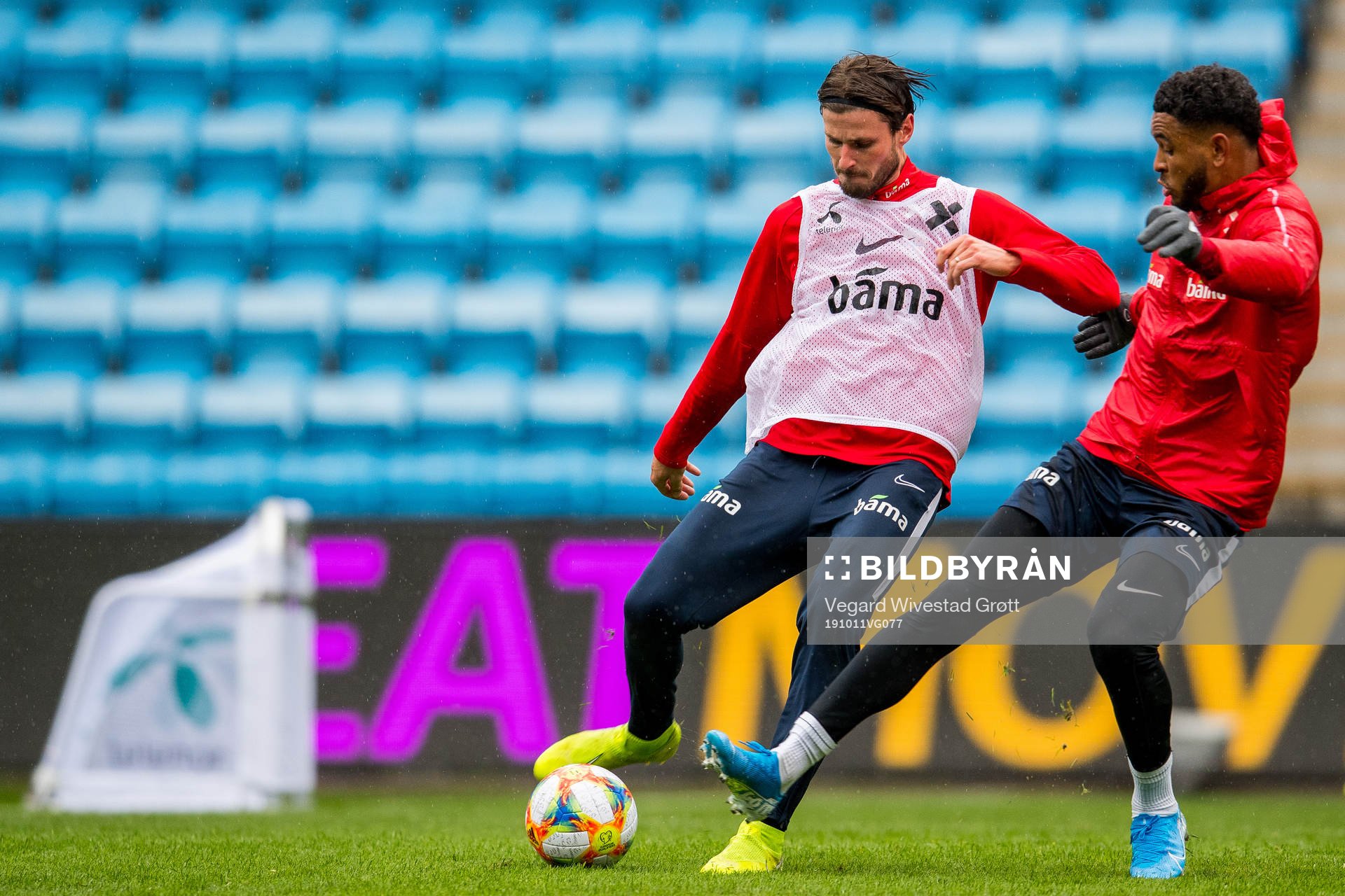 Håvard Nordtveit and Joshua King of Norway