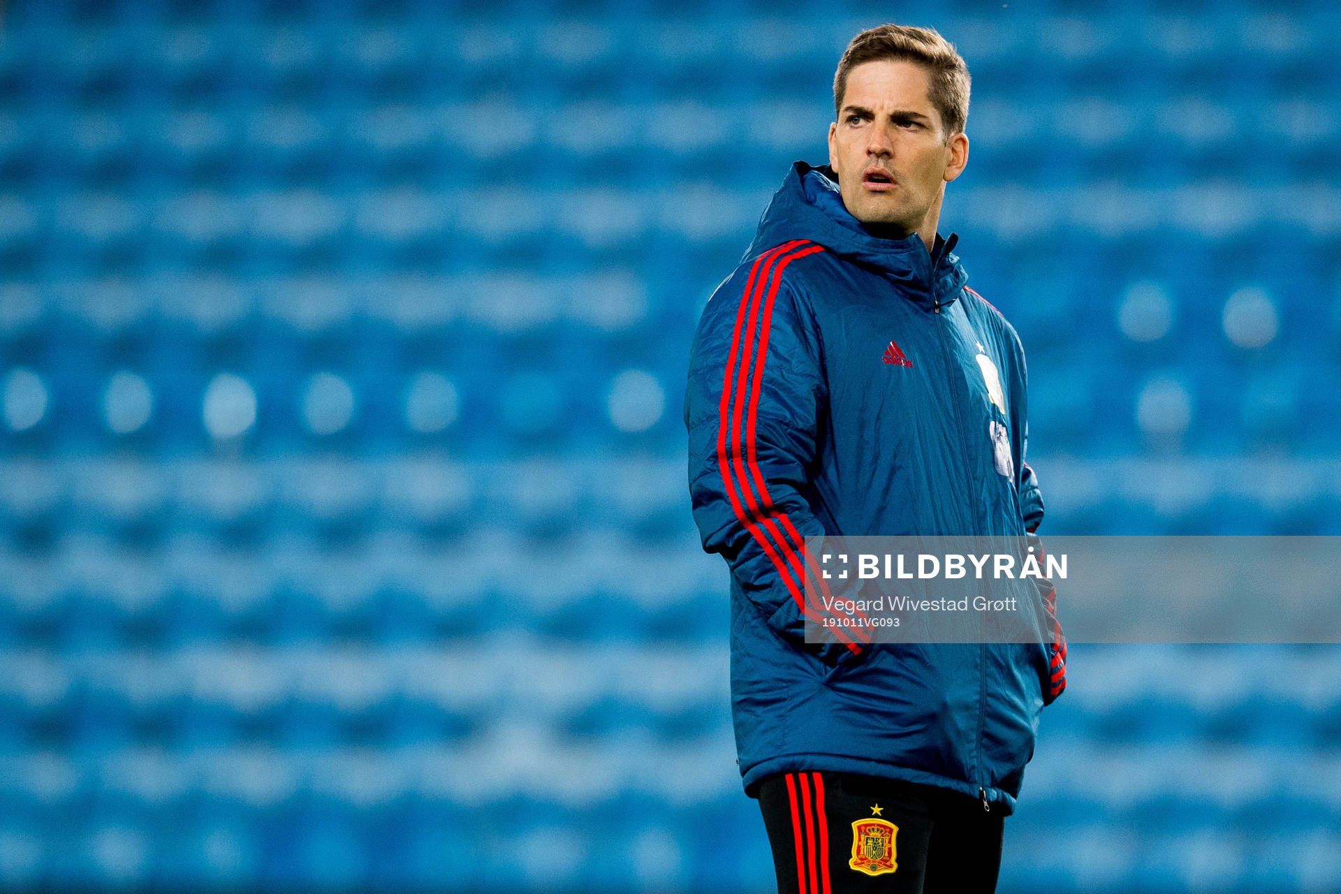 Robert Moreno, head coach of Spain