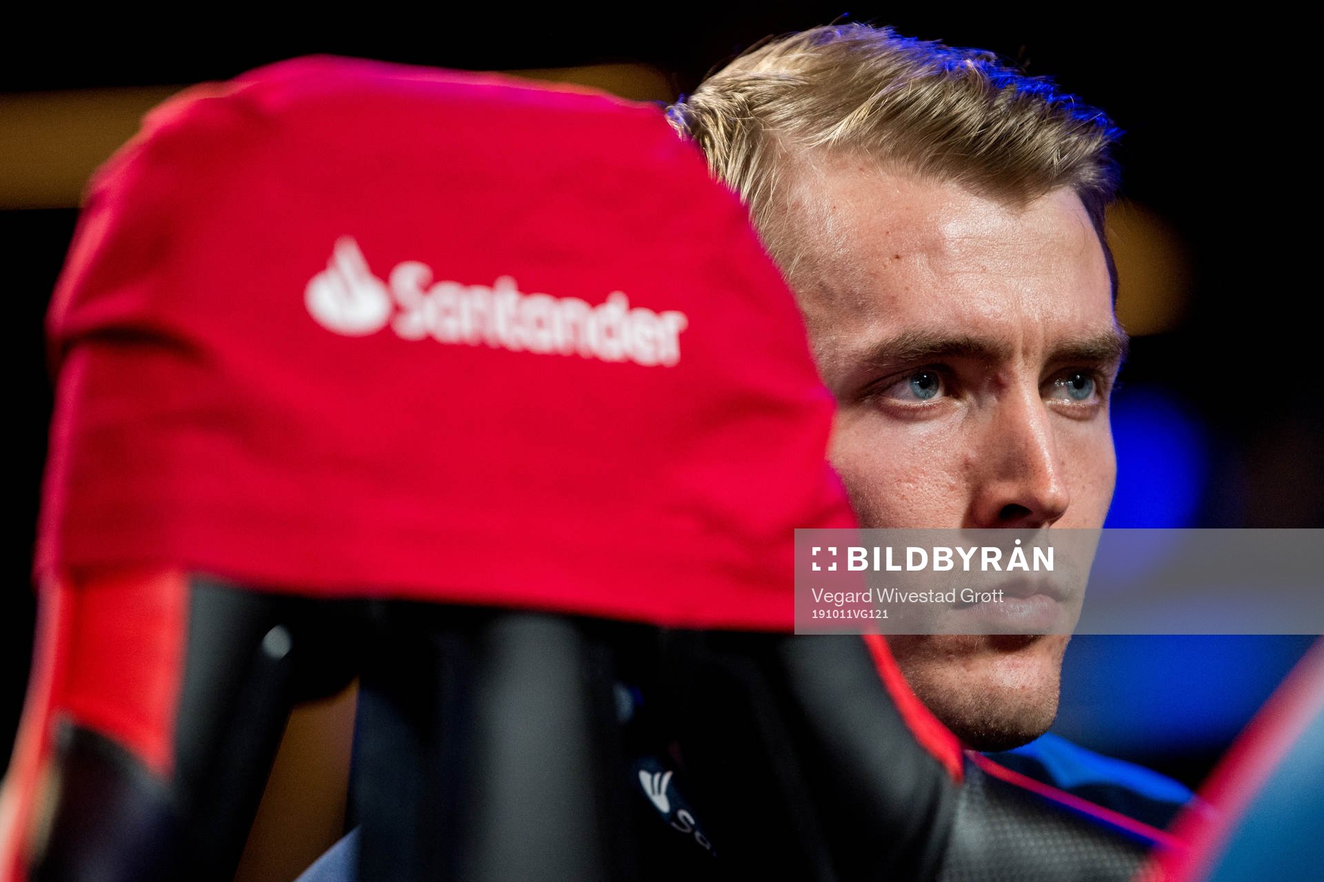 Marius Hjerpseth, coach of Norway, during the e-football friendly match between Norway and Spain on October 11, 2019 in Oslo.