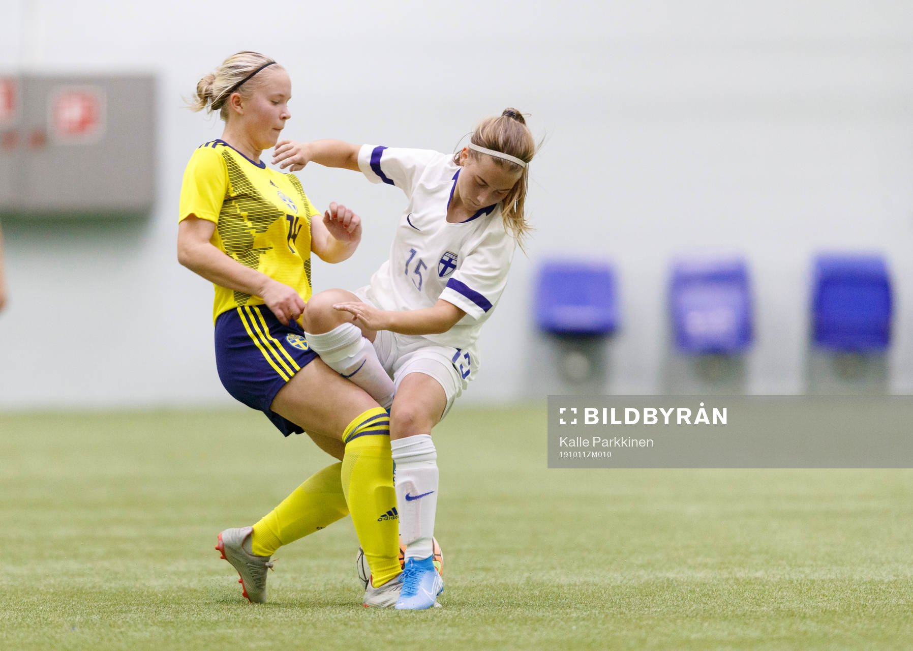 Sofia Sterner #14, SWE and Elin Rajala #15, FIN