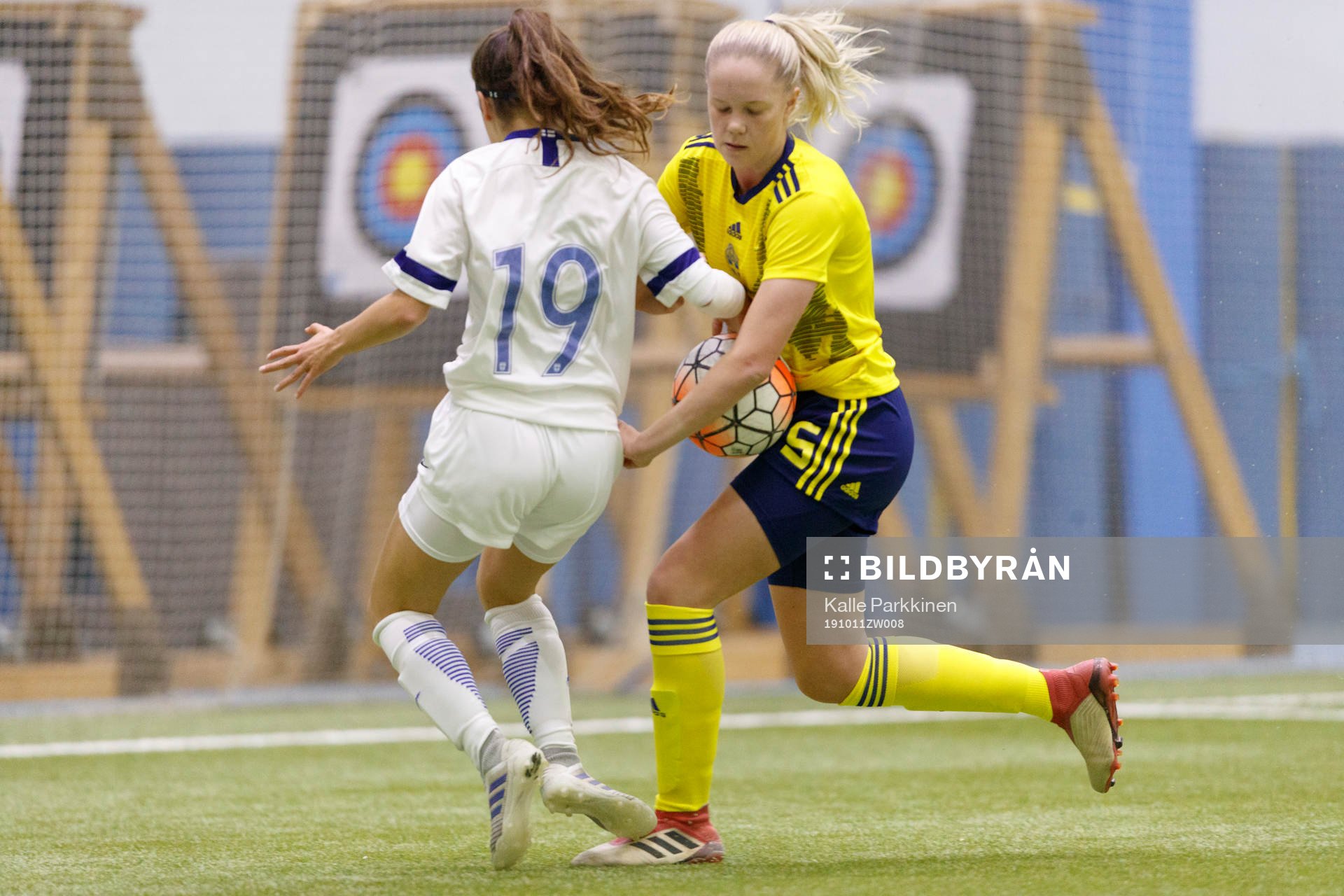Sofia Velez #19, FIN and Matilad Eriholm #5, SWE