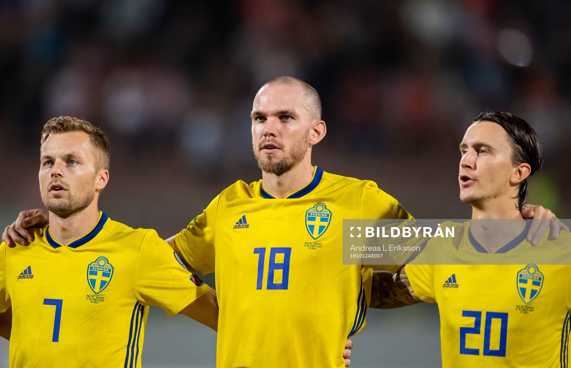 Sebastian Larsson, Marcus Danielson and Kristoffer Olsson