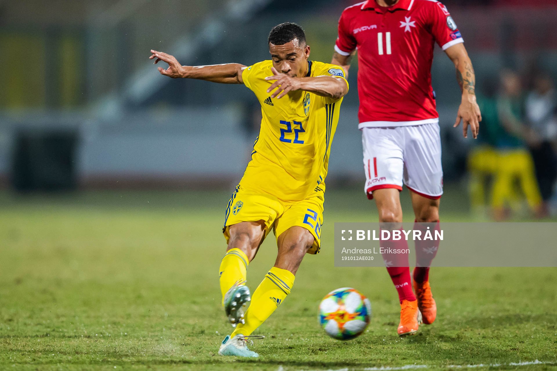 Robin Quaison of Sweden