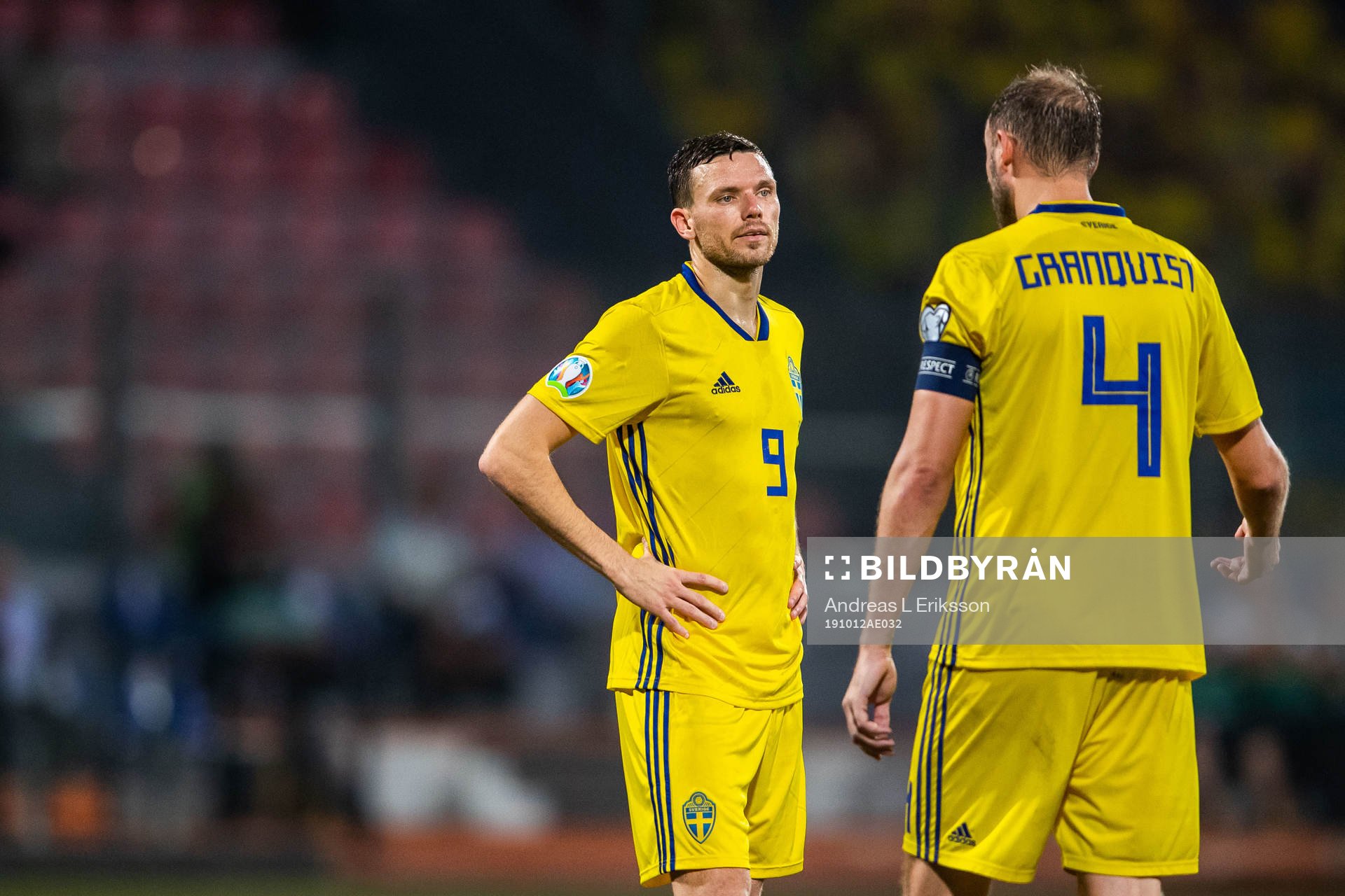 Marcus Berg and Andreas Granqvist of Sweden