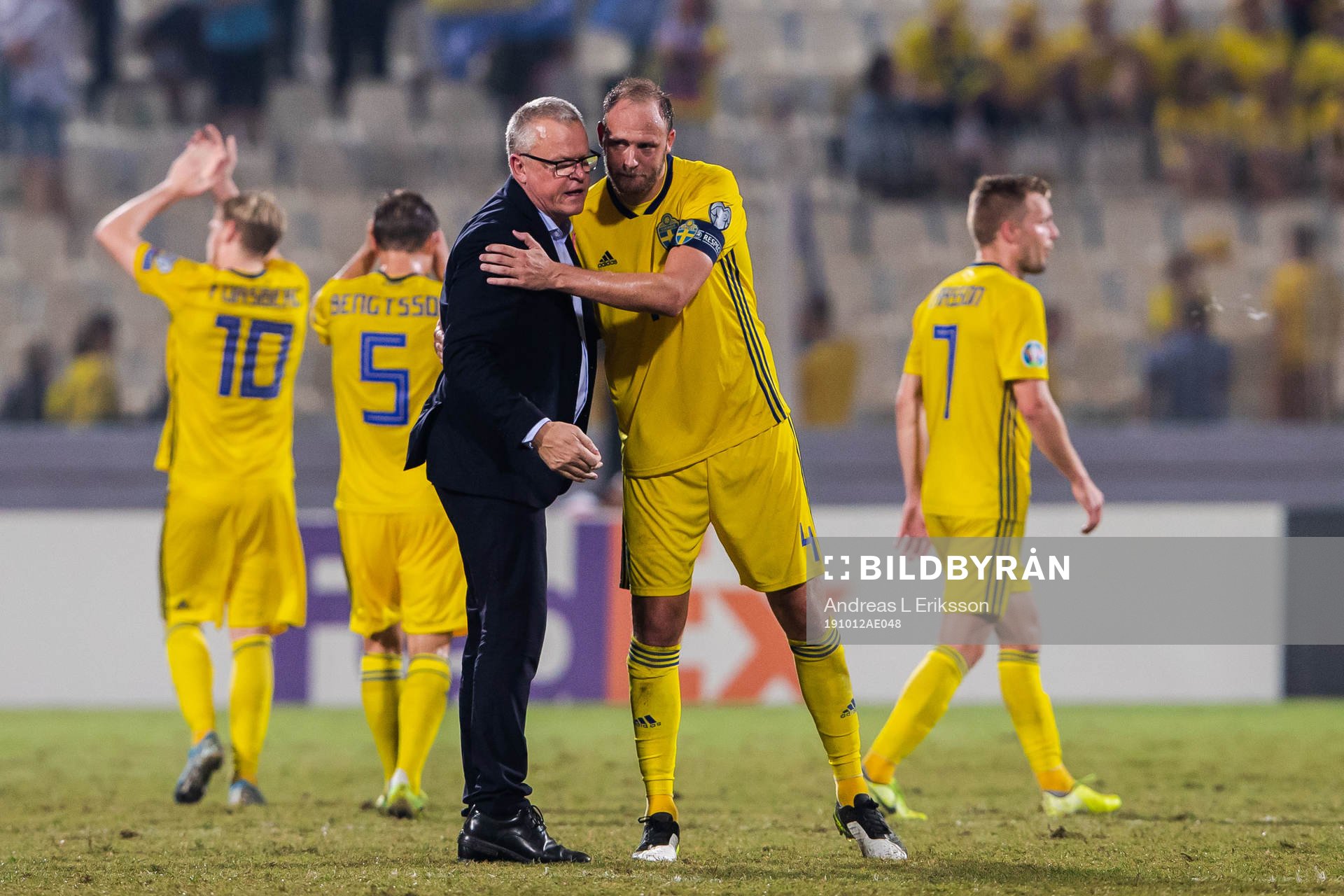 Janne Andersson, head coach and Andreas Granqvist of Sweden