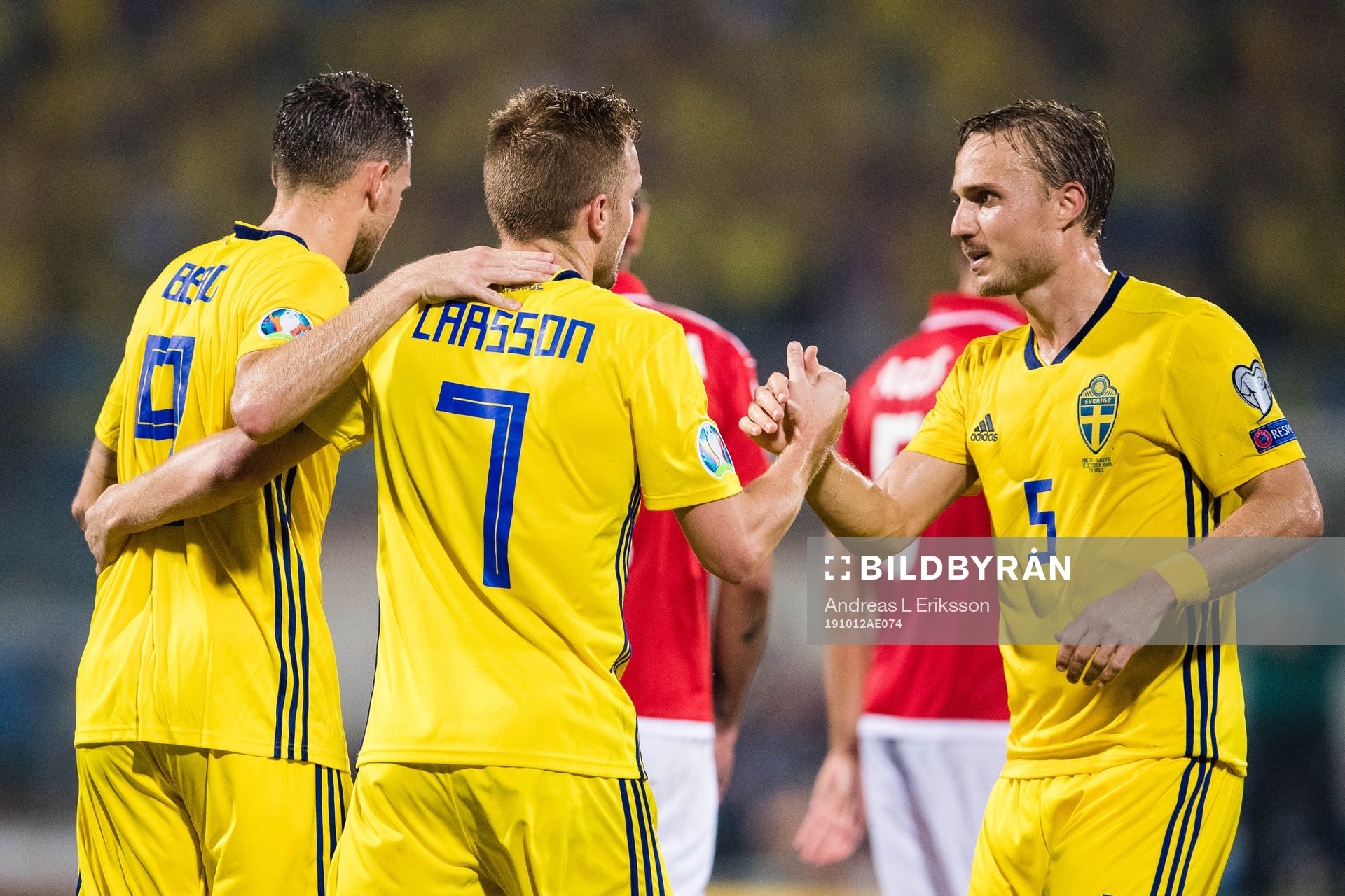 Marcus Berg, Sebastian Larsson and Pierre Bengtsson