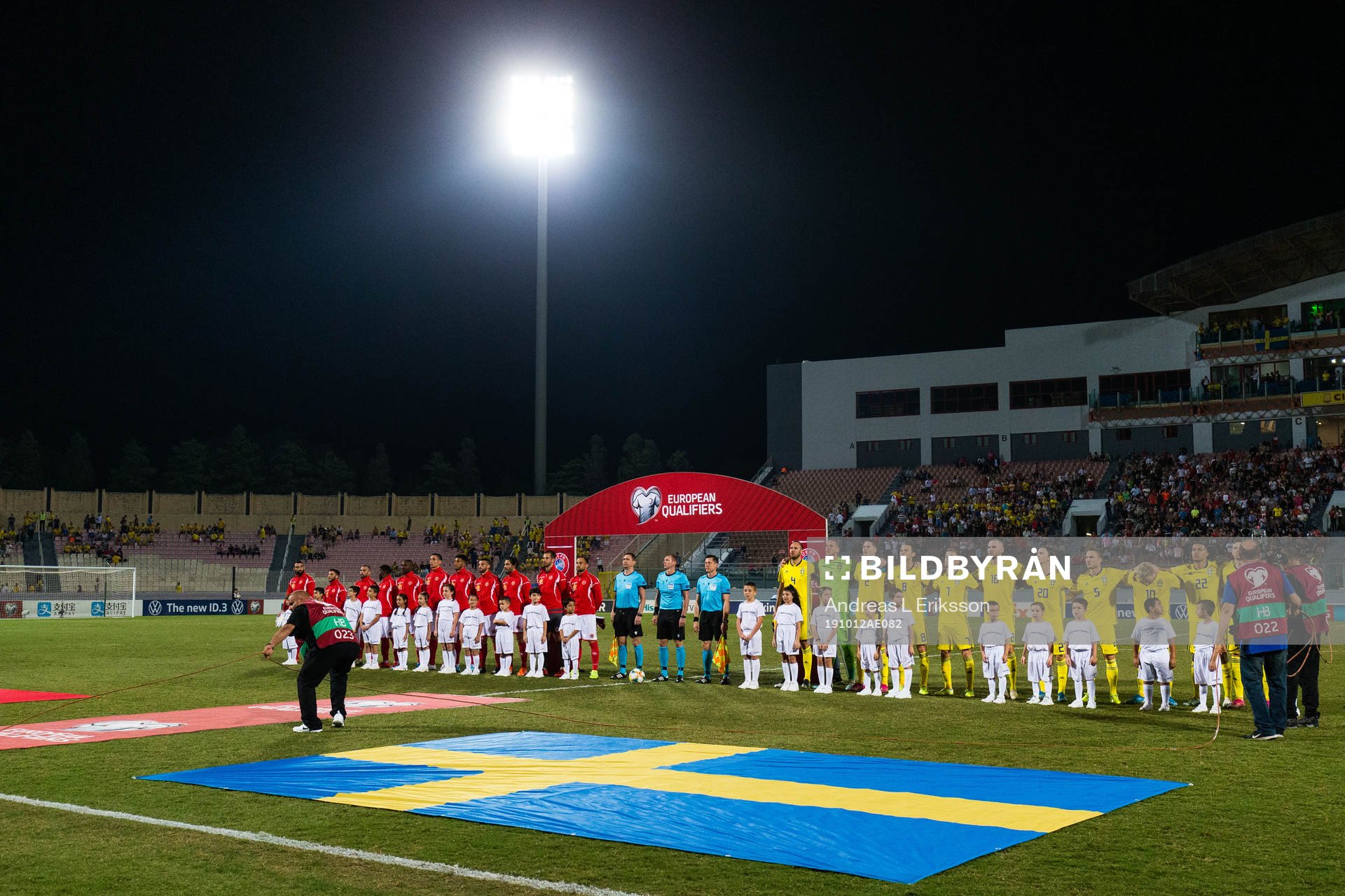 Players of Malta and Sweden