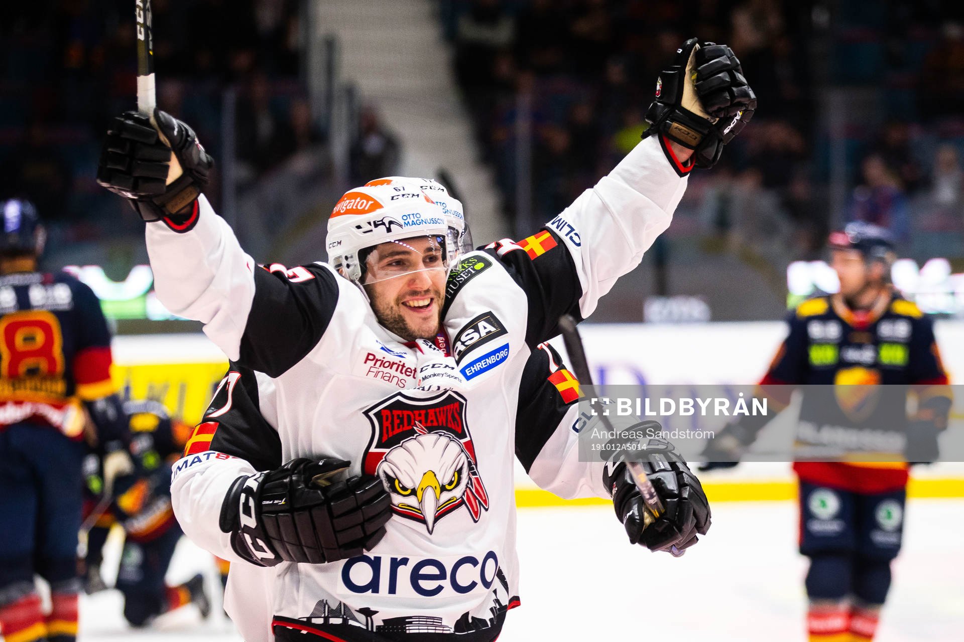Malmö Redhawks Konstantin Komarek jublar