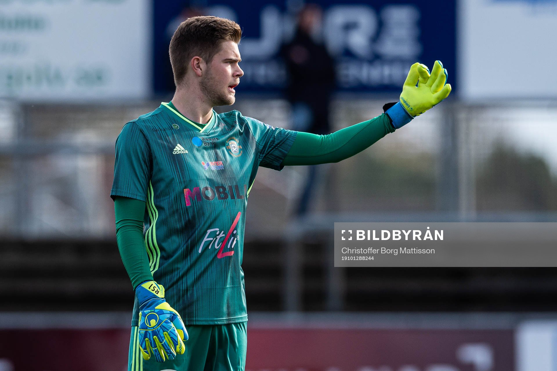 Ängelholms målvakt Robin Streifert