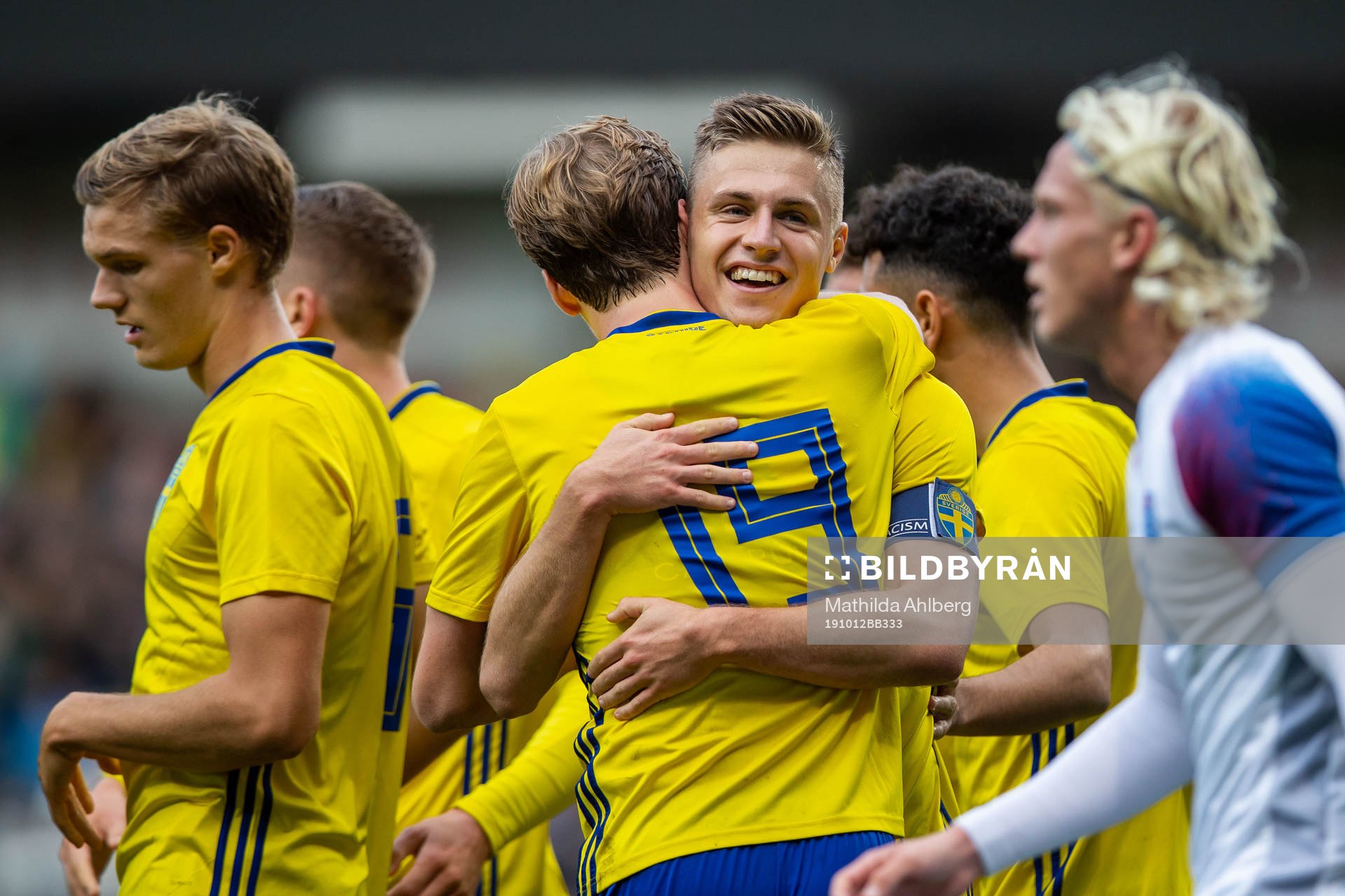Mattias Svanberg of Sweden celebrates