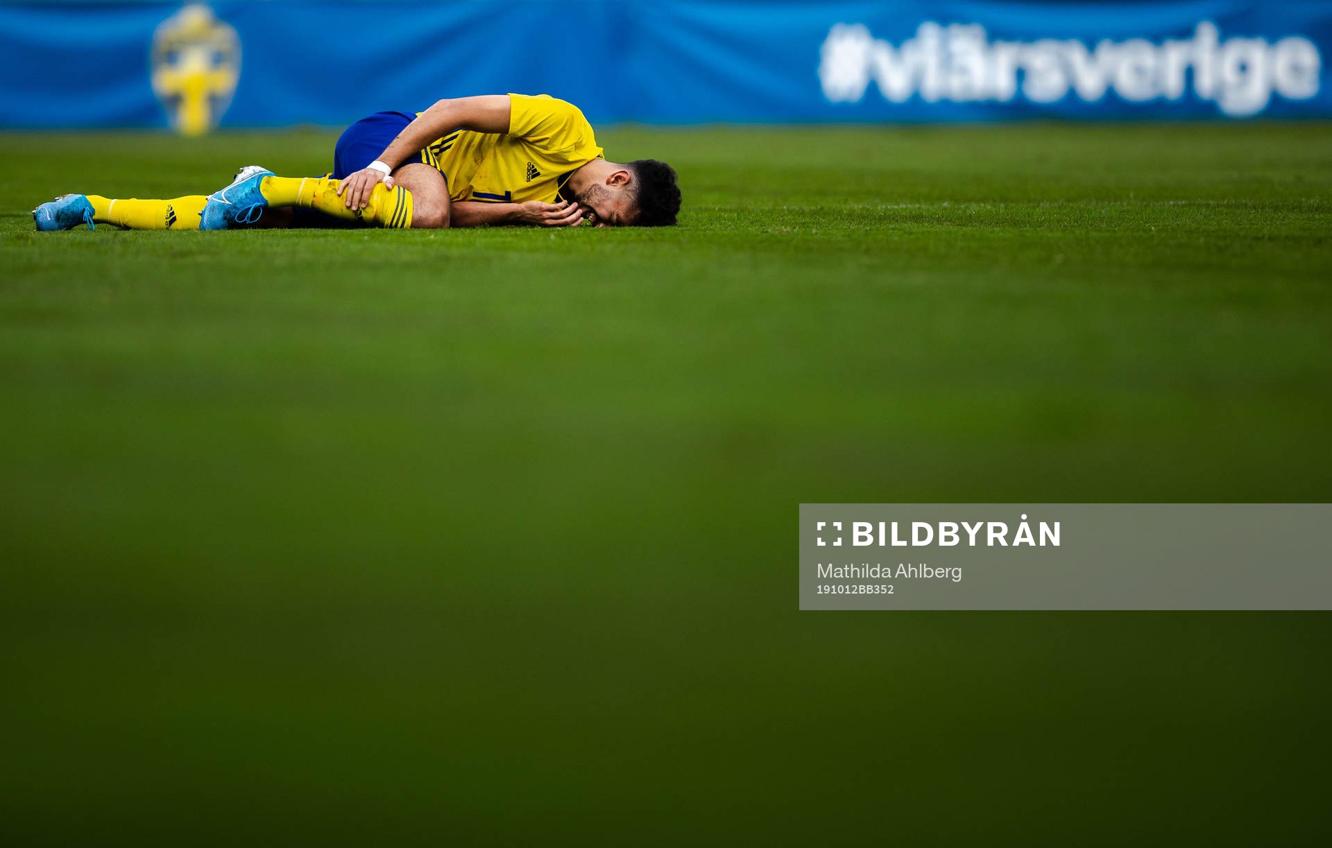Daleho Irandust of Sweden in pain