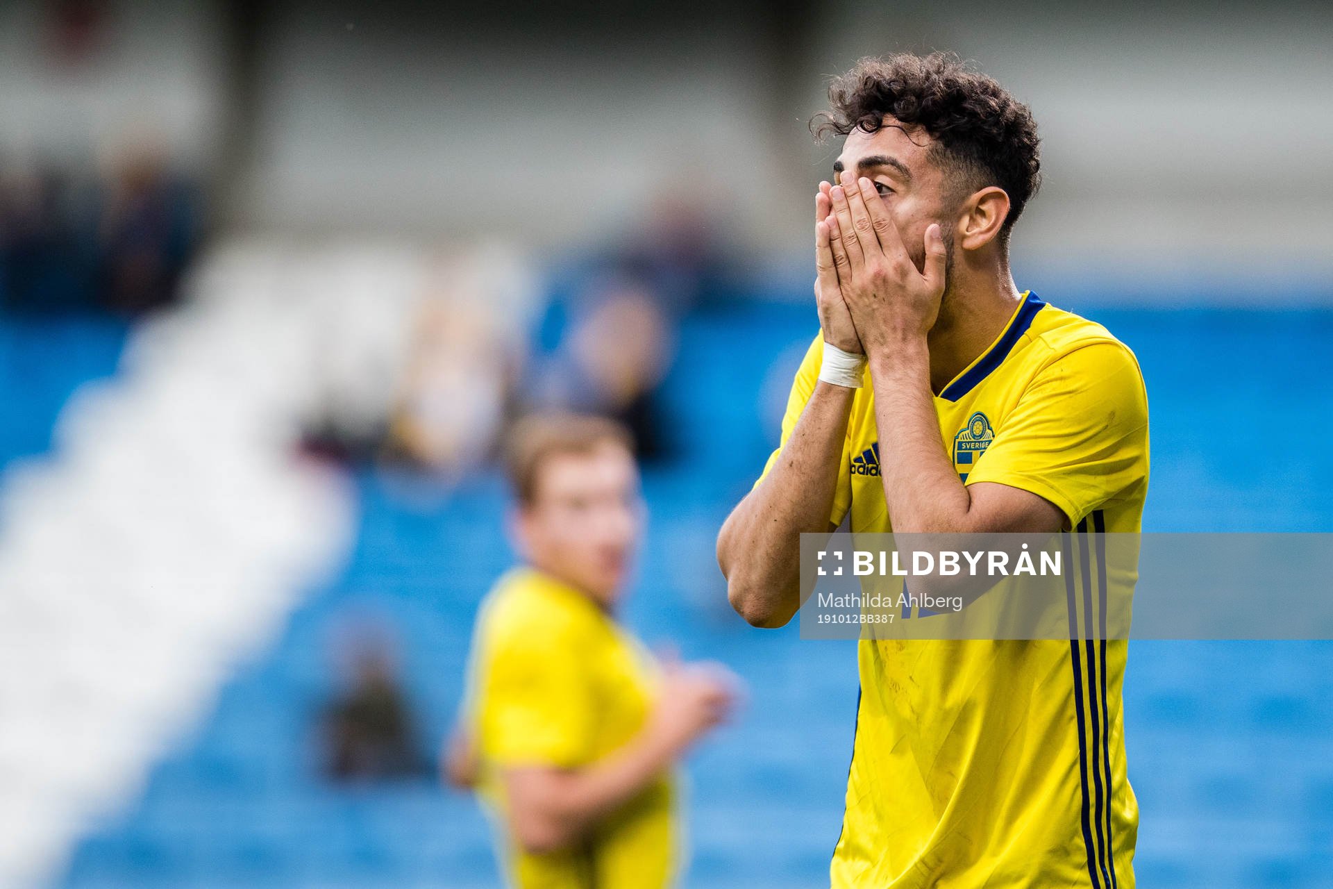 Daleho Irandust of Sweden looks dejected