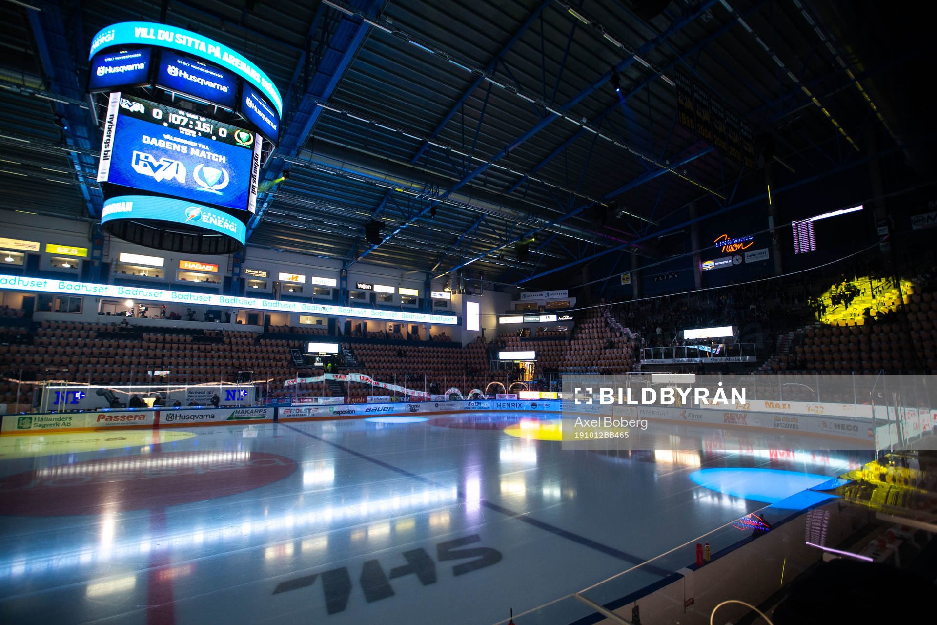 Interiör av Kinnarps arena