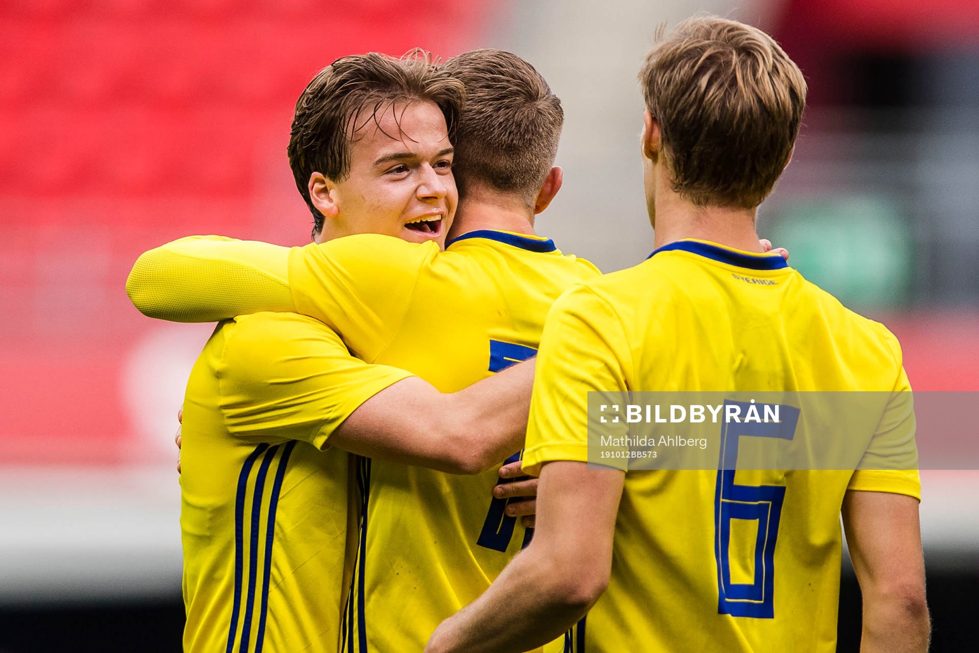 August Erlingmark of Sweden celebrates
