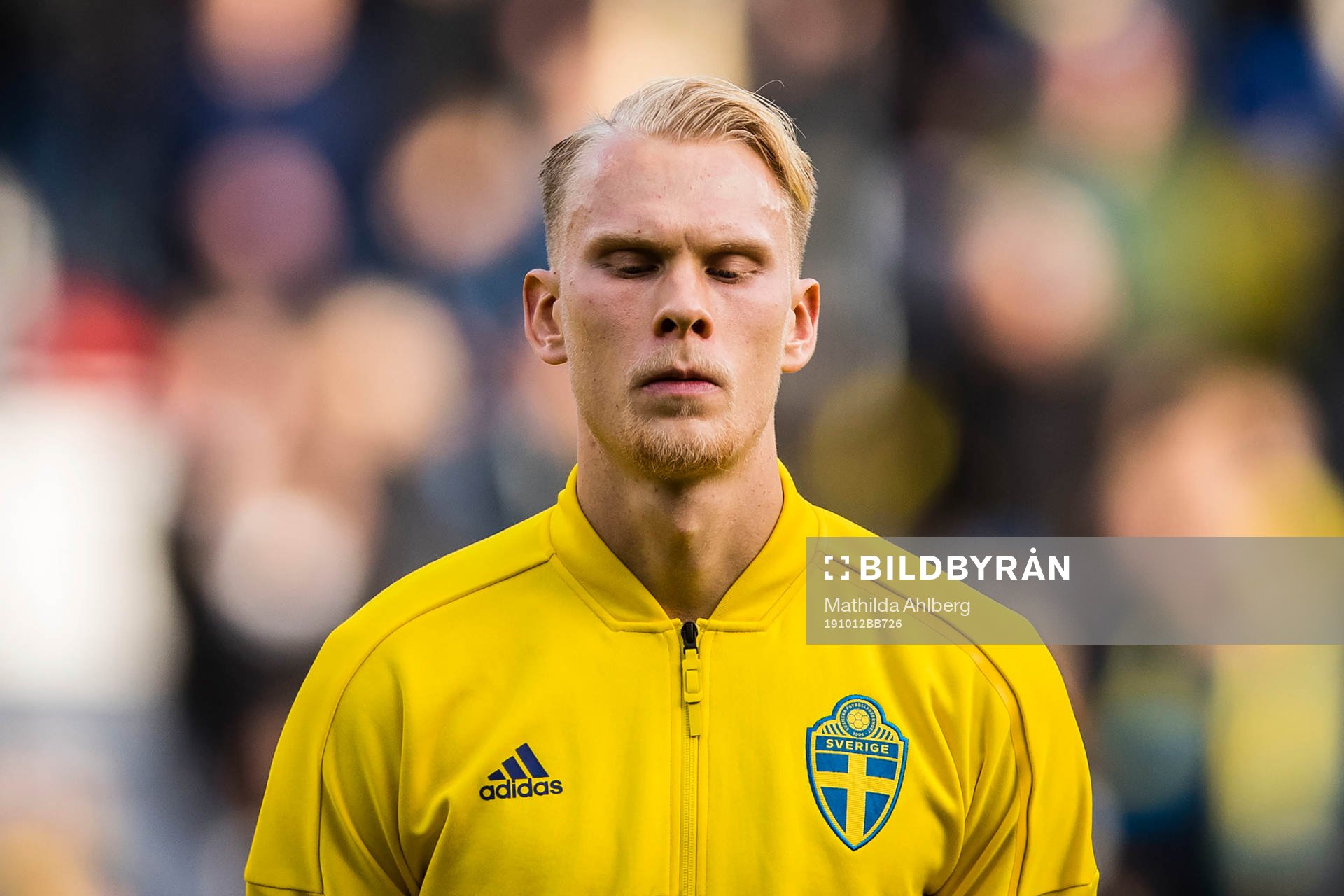 Goalkeeper Pontus Dahlberg  of Sweden