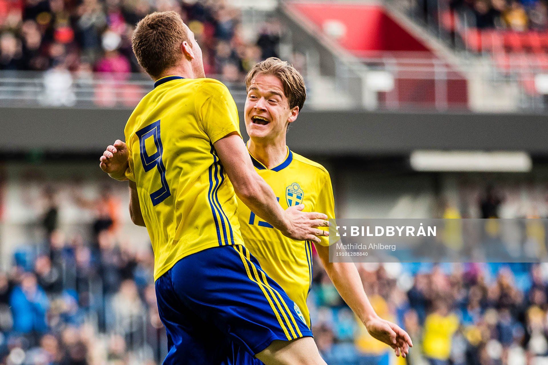 August Erlingmark of Sweden celebrates