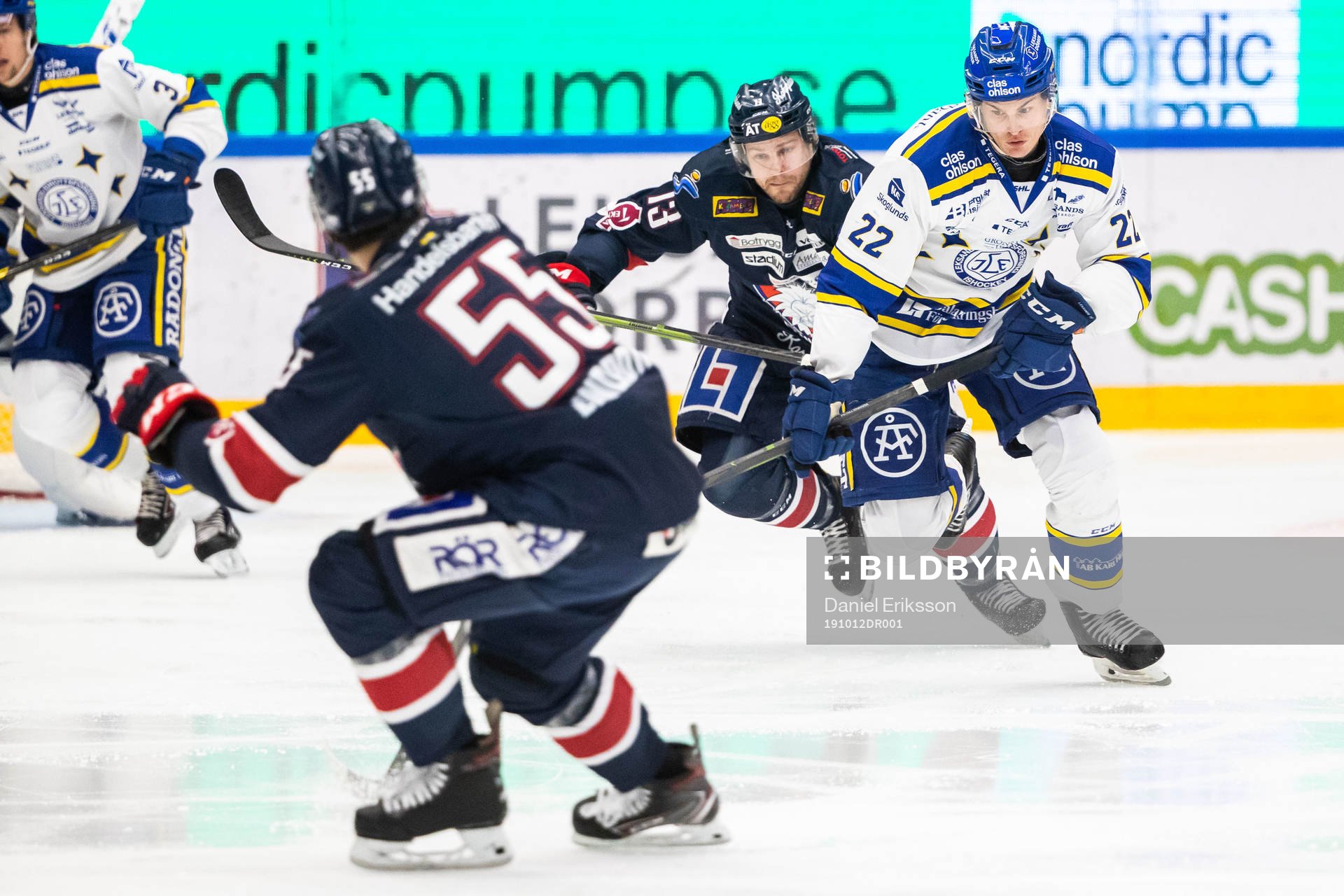 Linköpings Andrew Gordon och Leksands Sebastian Wännström