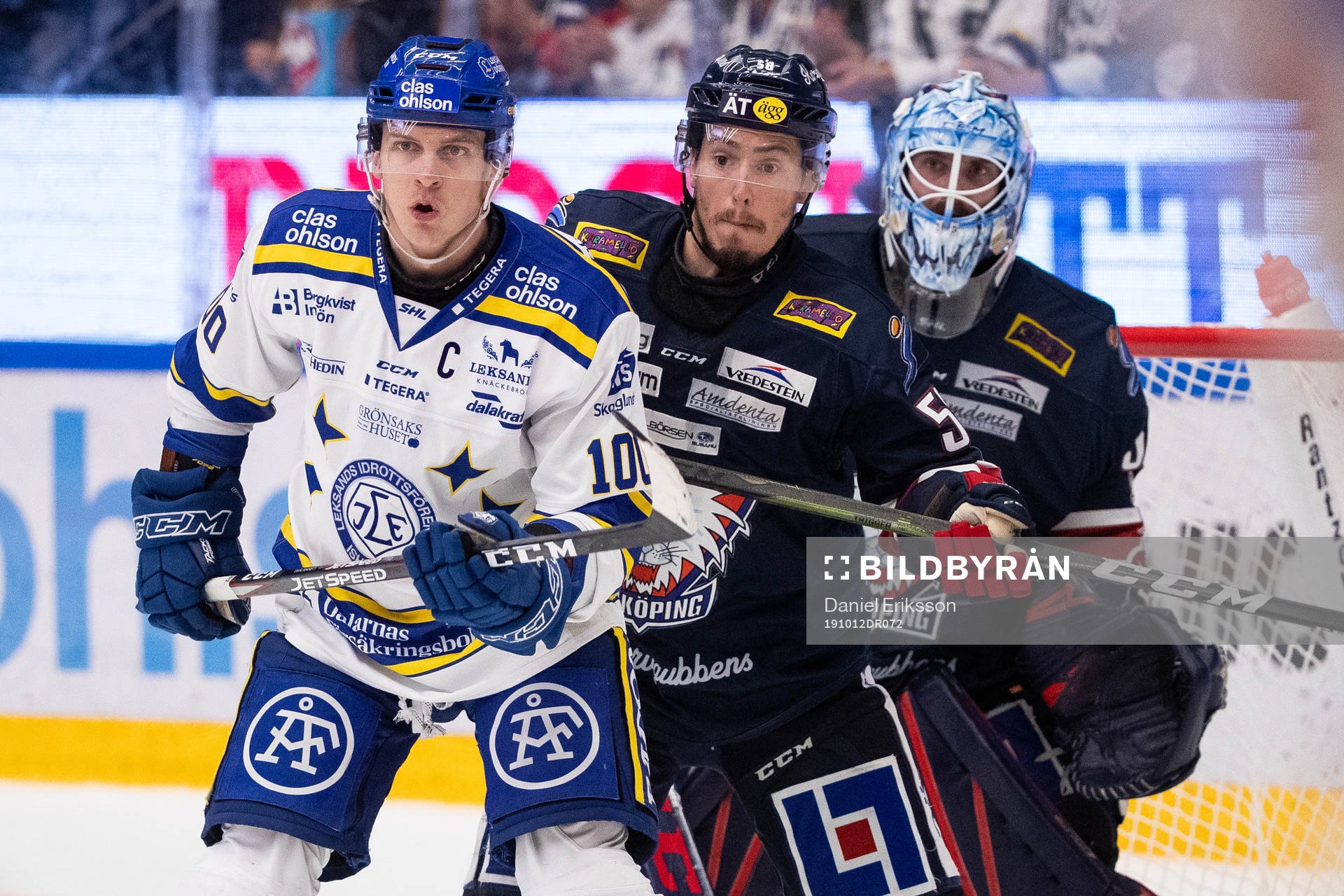 Leksands Martin Karlsson och Linköpings Robin Johansson