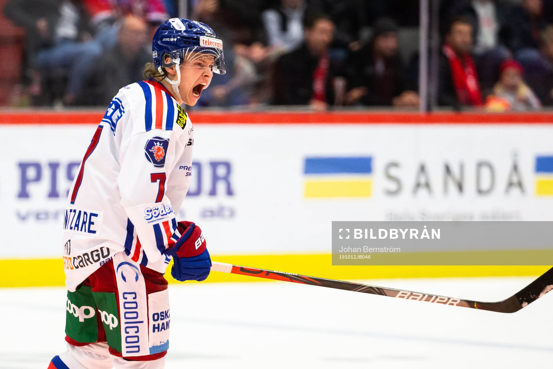 Oskarshamns Isak Pantzare reagerar
