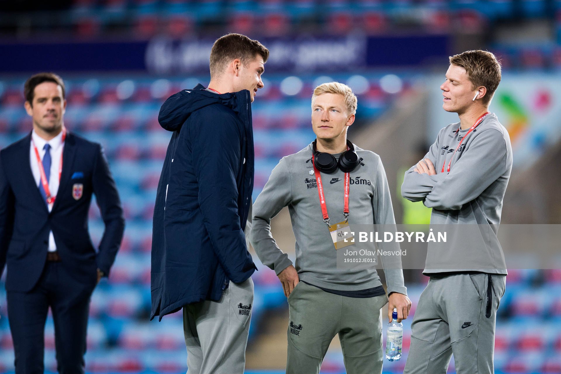 Alexander Sørloth, Birger Meling and Sigurd Rosted of