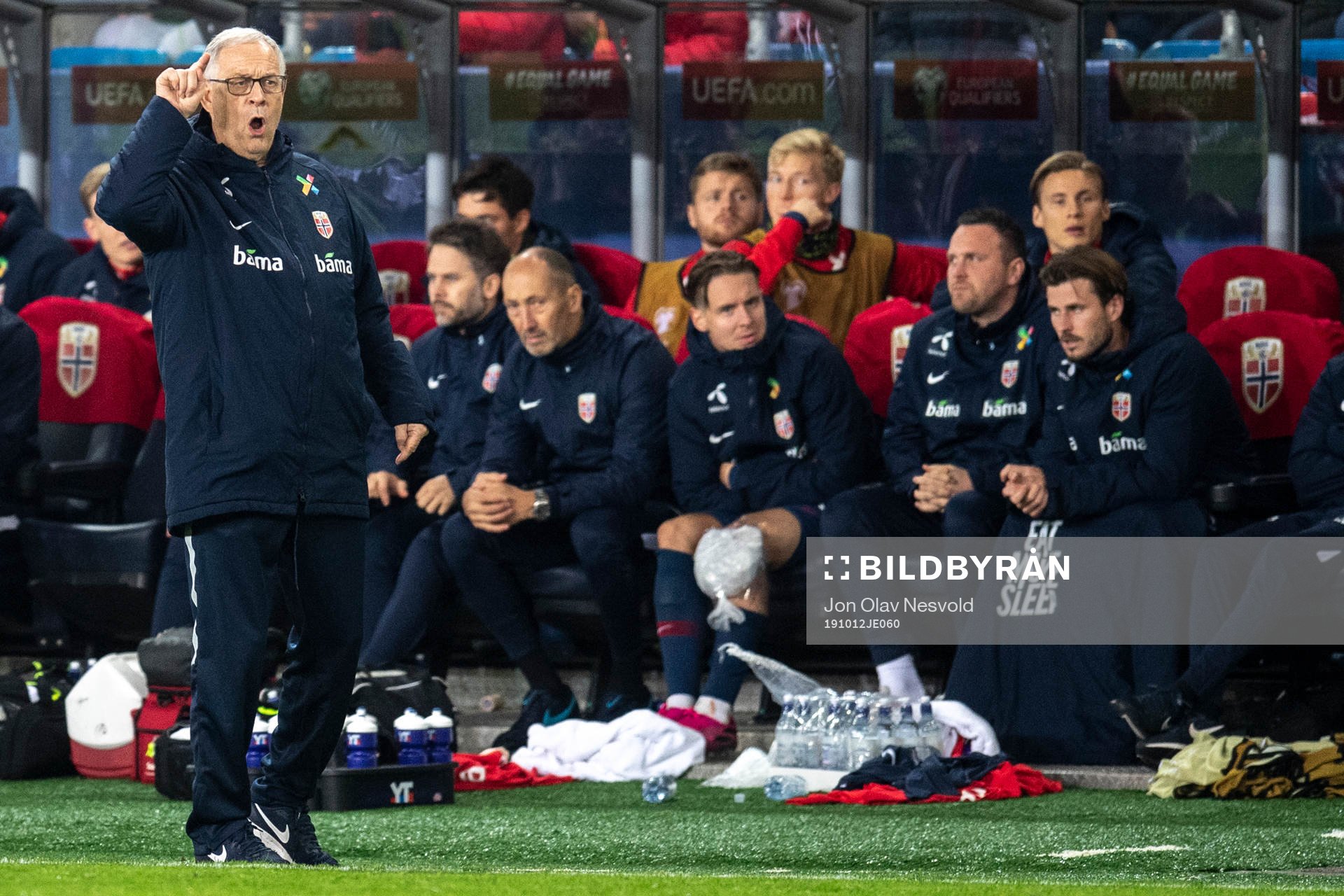 Lars Lagerbäck, head coach of Norway