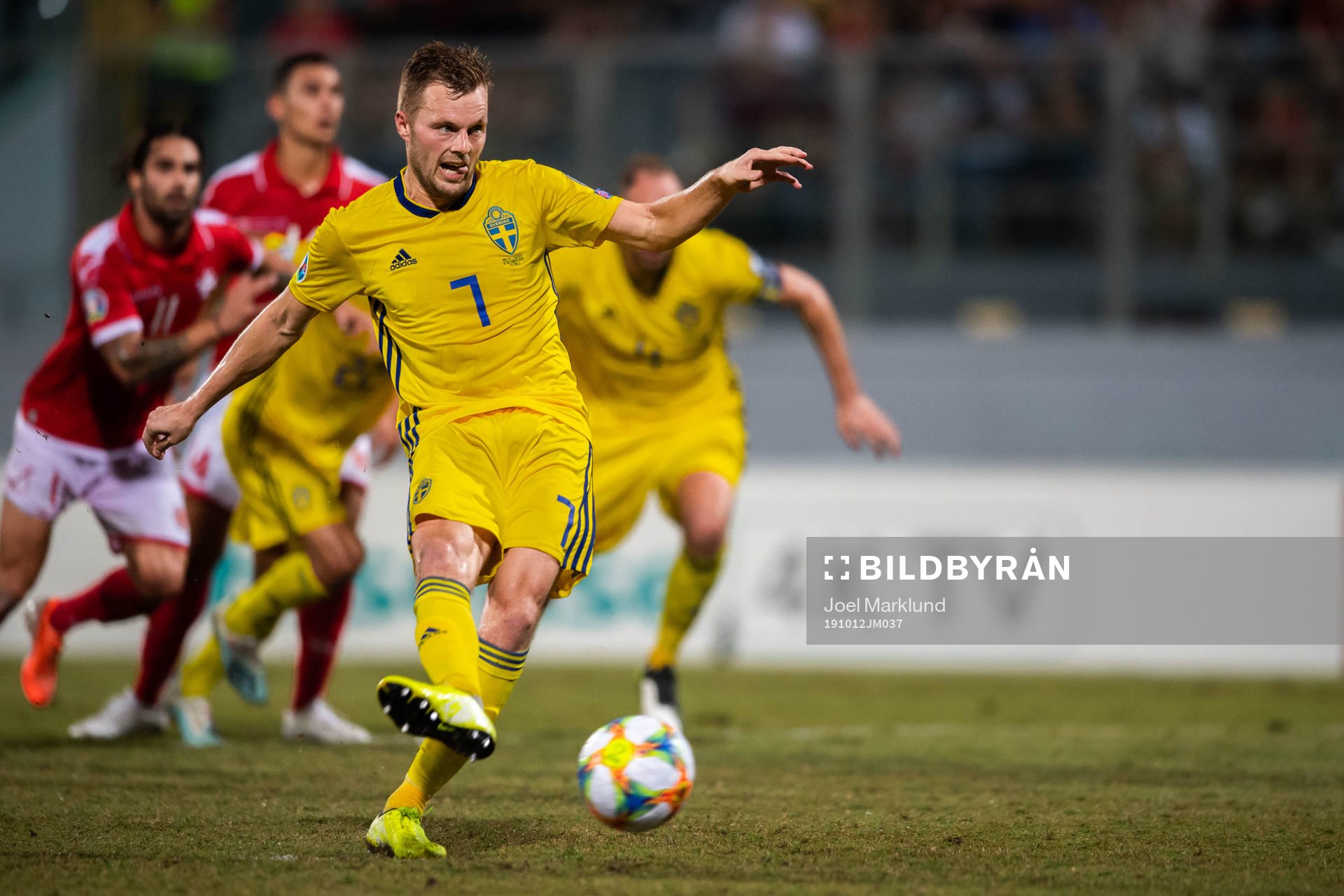 Sebastian Larsson of Sweden scores 0-2