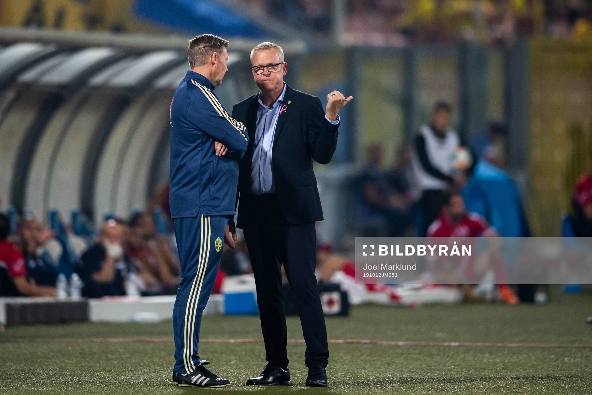 Janne Andersson, head coach and Peter Wettergren, assistant